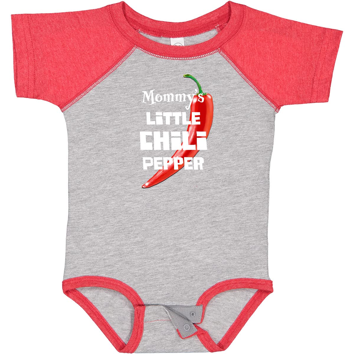 Inktastic Mommy's Little Chili Pepper Baby Bodysuit - Cute Infant Onesie for Boys & Girls - Perfect for Family Photos, Holidays & Everyday Wear