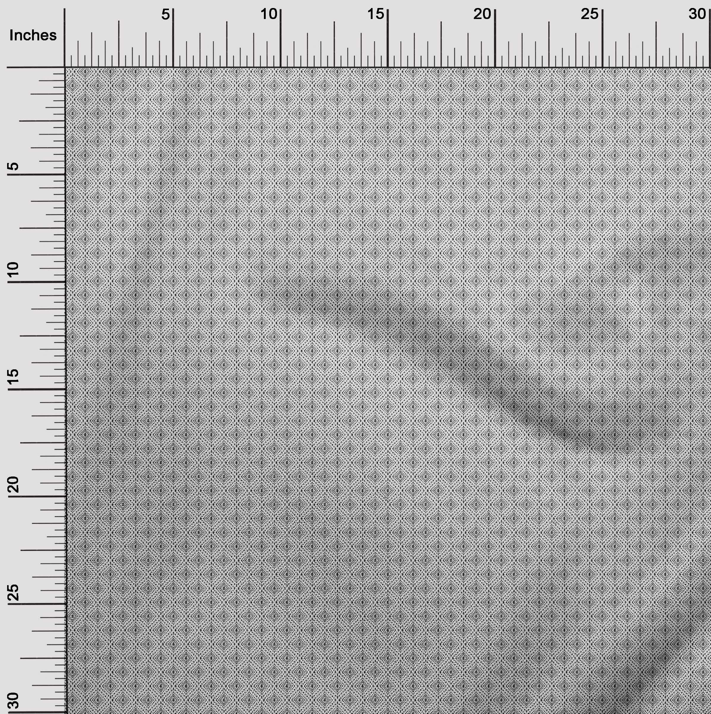 Premium 100% Cotton Poplin Twill Black Tribal Print Fabric by The Yard - 56