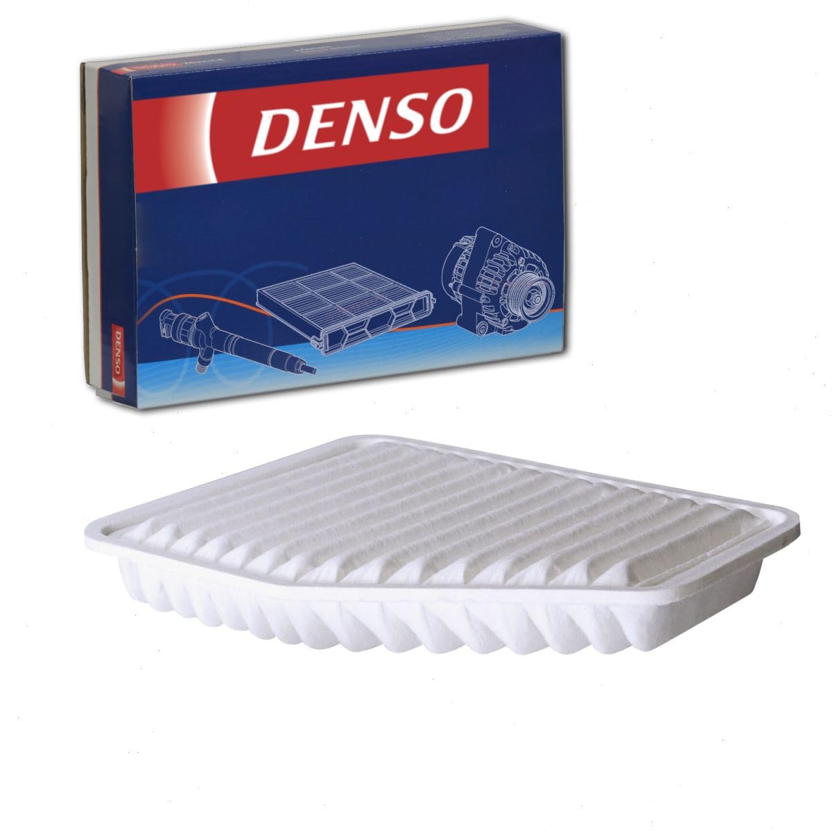 Denso 143-3004 High Performance Air Filter for Cars & Trucks - Improved Engine Efficiency & Airflow - Perfect for Daily Commuting & Off-Road Adventures