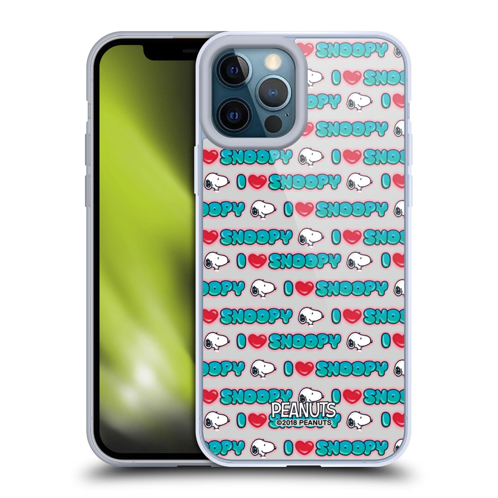 Head Case Designs Peanuts Snoopy Boardwalk Airbrush Soft Gel Case for iPhone 12 Pro Max - Officially Licensed Durable Protection for Everyday Use