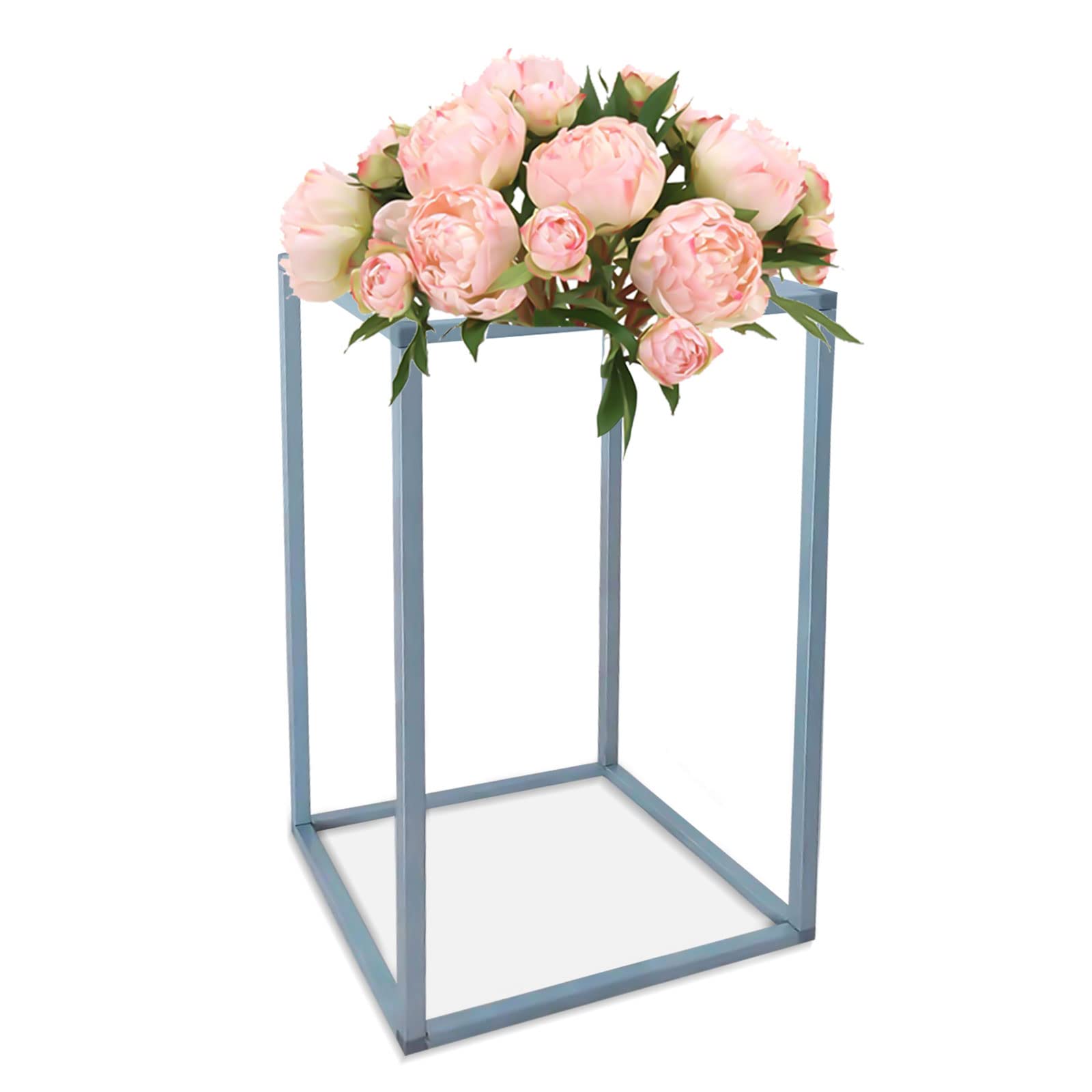 11-Piece Metal Flower Floor Vase Stand Set - Geometric Wedding Centerpiece for Tables, Home Decor, Party Decoration - Flower Display Rack & Holder (15.7