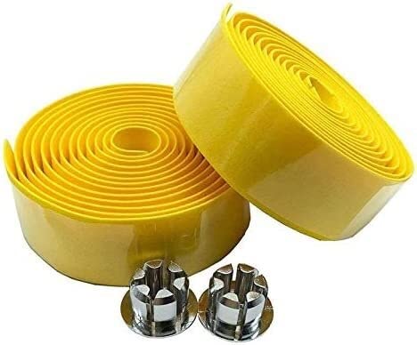 Premium Bike Handlebar Tape - 2-Pack Non-Slip Cycling Bar Wrap with Bar Plugs | Comfortable Grip for Road Bikes, Mountain Bikes & Commuter Bicycles | Ideal for Long Rides, Racing & Daily Cycling