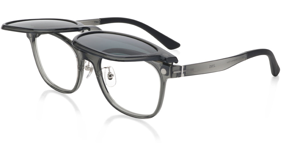 JINS Switch Flip Up 141 192 - Lightweight Blue Light Blocking Glasses for Gaming & Computer Use - Reduce Eye Strain for Work, Study & Screen Time