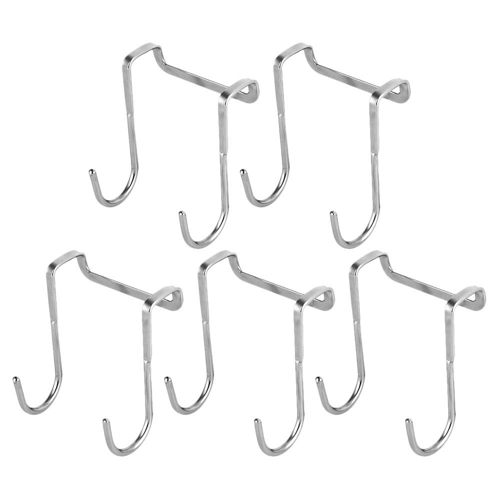 DOITOOL 5-Pack S-Shaped Wall Hooks for Bathroom, Kitchen & Bedroom - Heavy Duty Towel Hangers, Robe Hooks, Coat Racks for Home Organization (Black) - Perfect for Hanging Towels, Robes, Keys & Decor in Bathrooms, Entryways & Closets