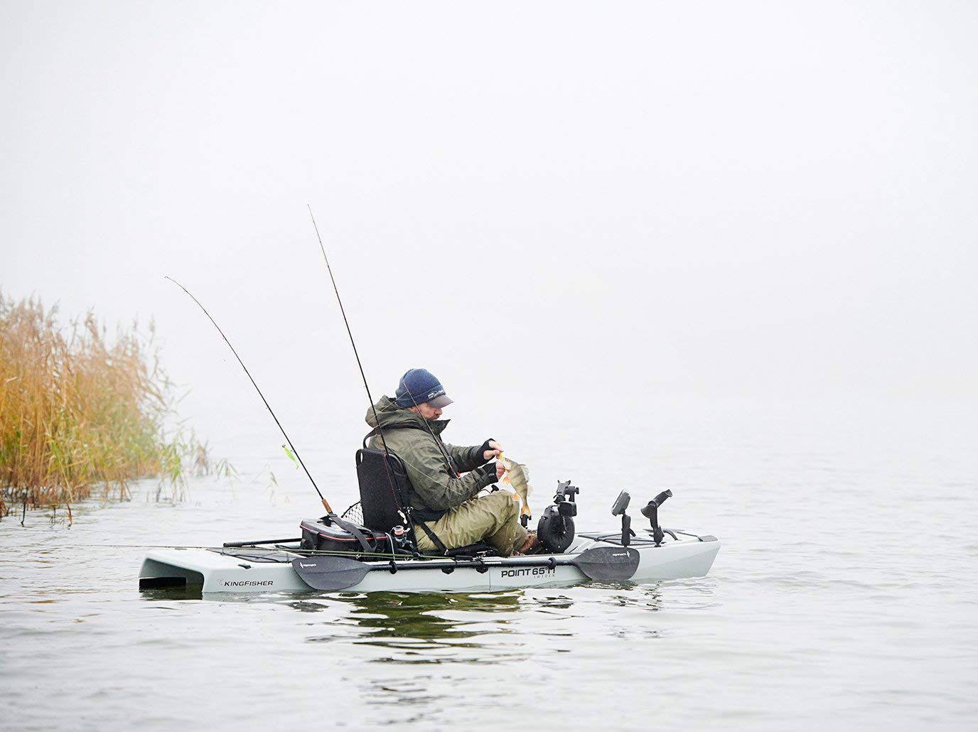 Point 65 Sweden Kingfisher Solo Kayak - Lightweight & Stable Single Person Canoe for Fishing & Recreation | Perfect for Lakes, Rivers & Coastal Waters