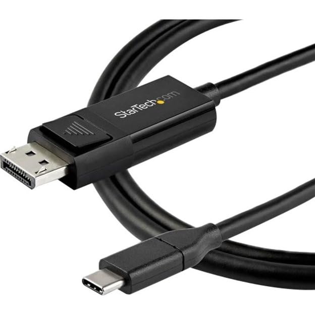 StarTech.com 6ft USB C to DisplayPort 1.4 Cable - 8K 60Hz, 4K 120Hz, HDR, DSC - Bidirectional USB-C DP Video Adapter for Thunderbolt 3, MacBook Pro, Gaming Monitors & 4K TVs - Model CDP2DP142MBD