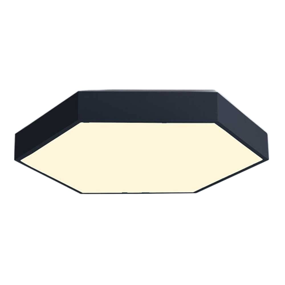 Modern Hexagon Acrylic Flush Mount LED Ceiling Light - 3 Color Temperature Adjustable, Dimmable Macaron Style Lighting Fixture for Bedroom, Living Room, Kids Room & Nursery - Perfect for Ambient, Task and Accent Lighting