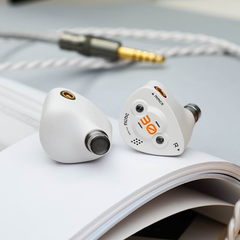 DUNU DK3001BD Hybrid IEMs with 1 Dynamic Driver + 4 Balanced Armature + 4 Micro Planar Drivers - HiFi Audiophile Earphones for Music, Gaming & Studio Monitoring