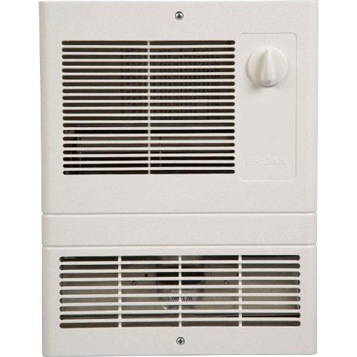 Broan 9810WH 1000W High Capacity Wall Heater with Built-in Thermostat - White | Perfect for Bathroom, Basement & Garage Heating | Energy Efficient Space Heater