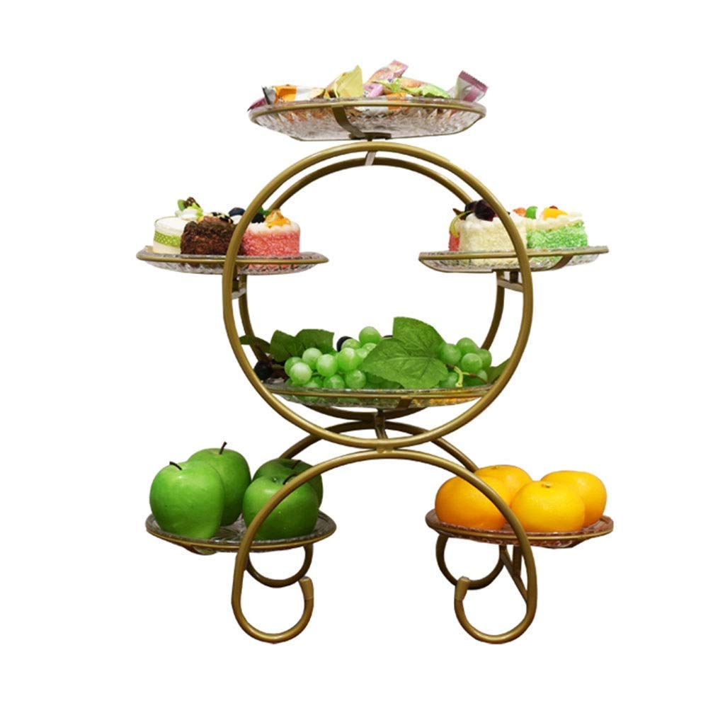 QTQHOME Classic 3-Layer Fruit Bowl - Elegant Black Kitchen & Dining Table Decor for Fruits, Snacks, Nuts | Perfect for Living Room, Party Serving, and Home Decoration