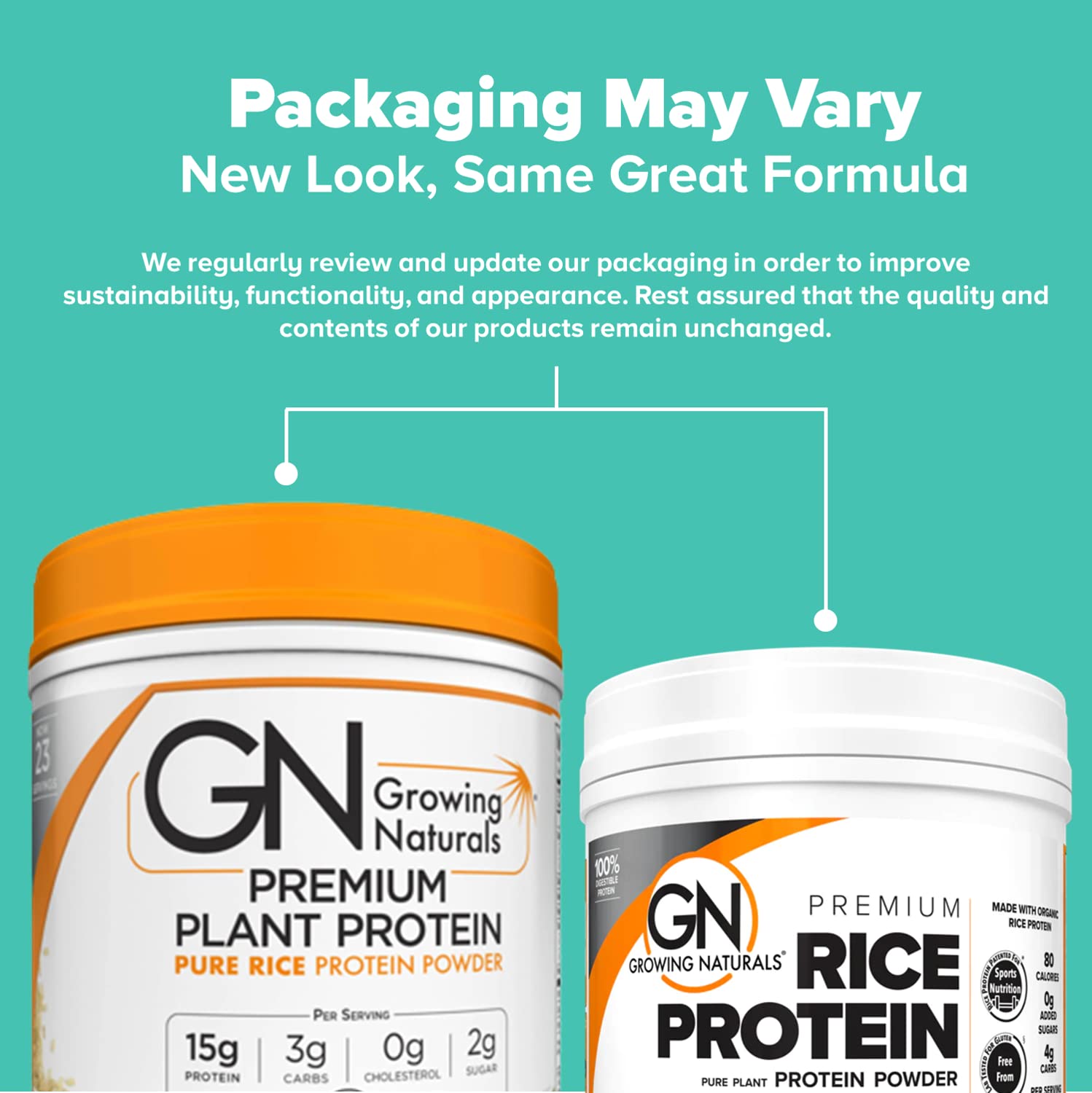 Organic Rice Protein Powder - 15g Plant-Based Protein, 2.8G BCAA - Low-Carb, Keto-Friendly, Vegan, Non-GMO, Gluten-Free - Unflavored, 16.2oz (1 Pack) for Smoothies, Baking & Post-Workout Recovery