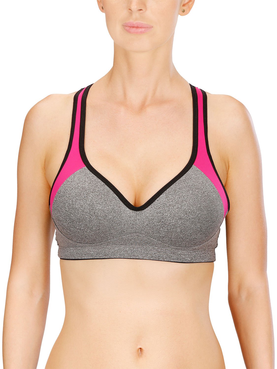 Naturana Non-Wired Sports Bra for Women - Gym & Yoga