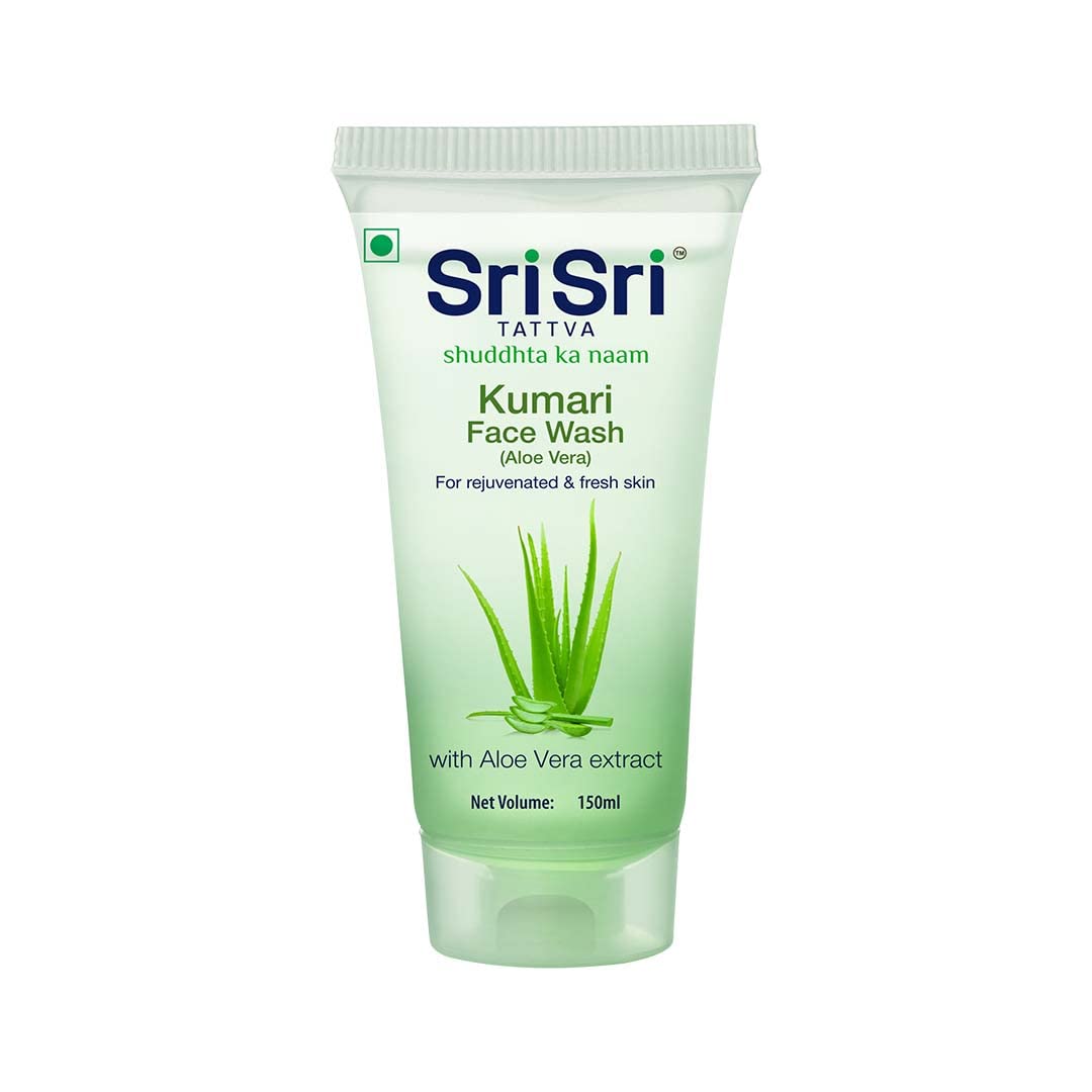Buy Sri Sri Tattva Pure Kumari Face Wash for Men & Women - 150ml (Pack of 2) | Natural Aloe Vera Cleanser for Glowing Skin | Perfect for Daily Skincare Routine & Acne-Prone Skin