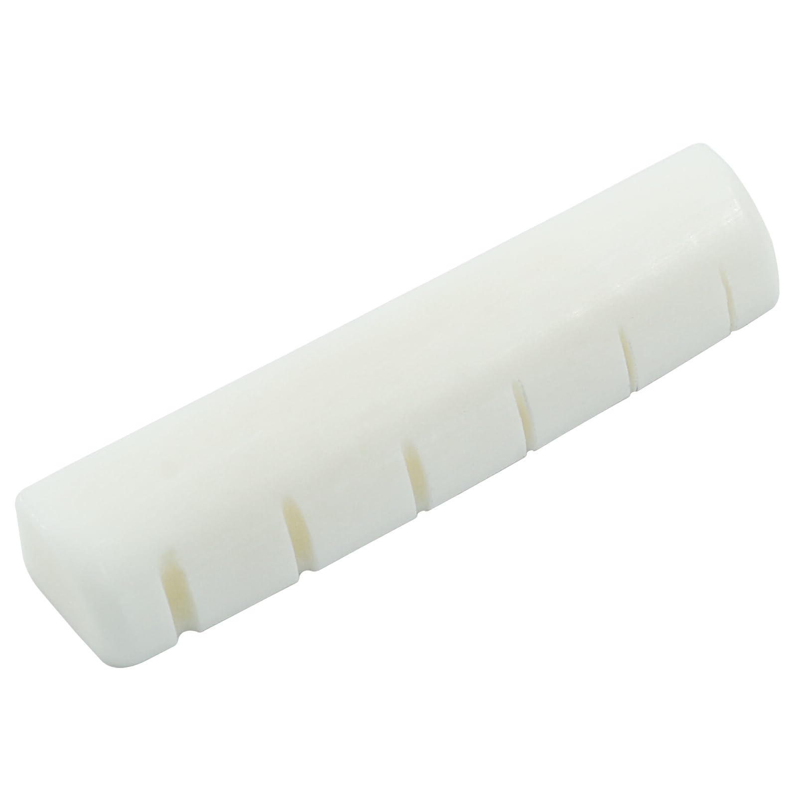 Premium 6-String Electric Guitar Bone Nut - 43mm Slotted Nut for LP Style & Acoustic Guitars - White (43x9x6mm) - Perfect for Enhanced Tone & Sustain in Rock, Blues & Studio Recording