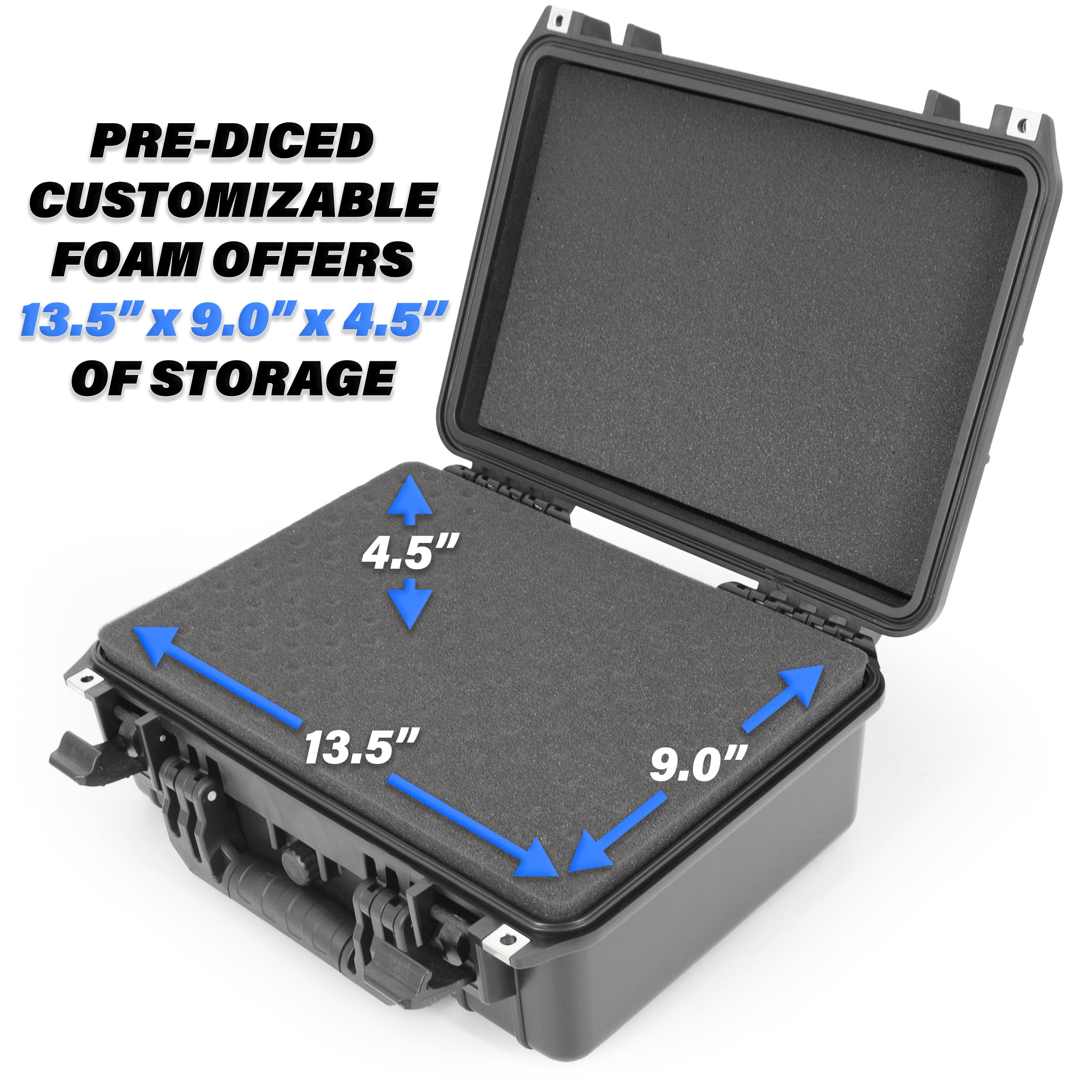 Waterproof Marine Electronics Case for Garmin Striker, Hummingbird Helix, Lowrance, Raymarine & Simrad Fish Finders - Durable GPS Chartplotter Protection for Boating & Fishing