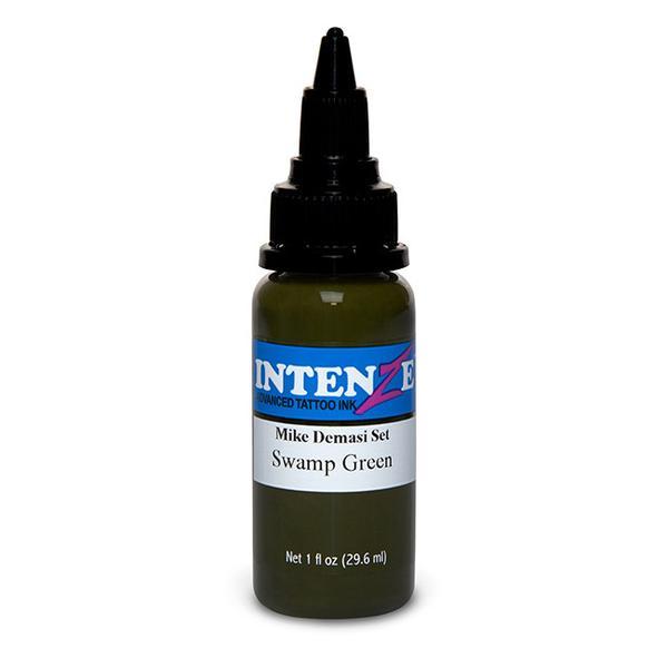 Intenze Demasi Swamp Green Tattoo Ink - Professional Body Art Pigment for Tattoo Artists & Permanent Makeup - Ideal for Tattooing, Cosmetic Procedures & Artistic Designs