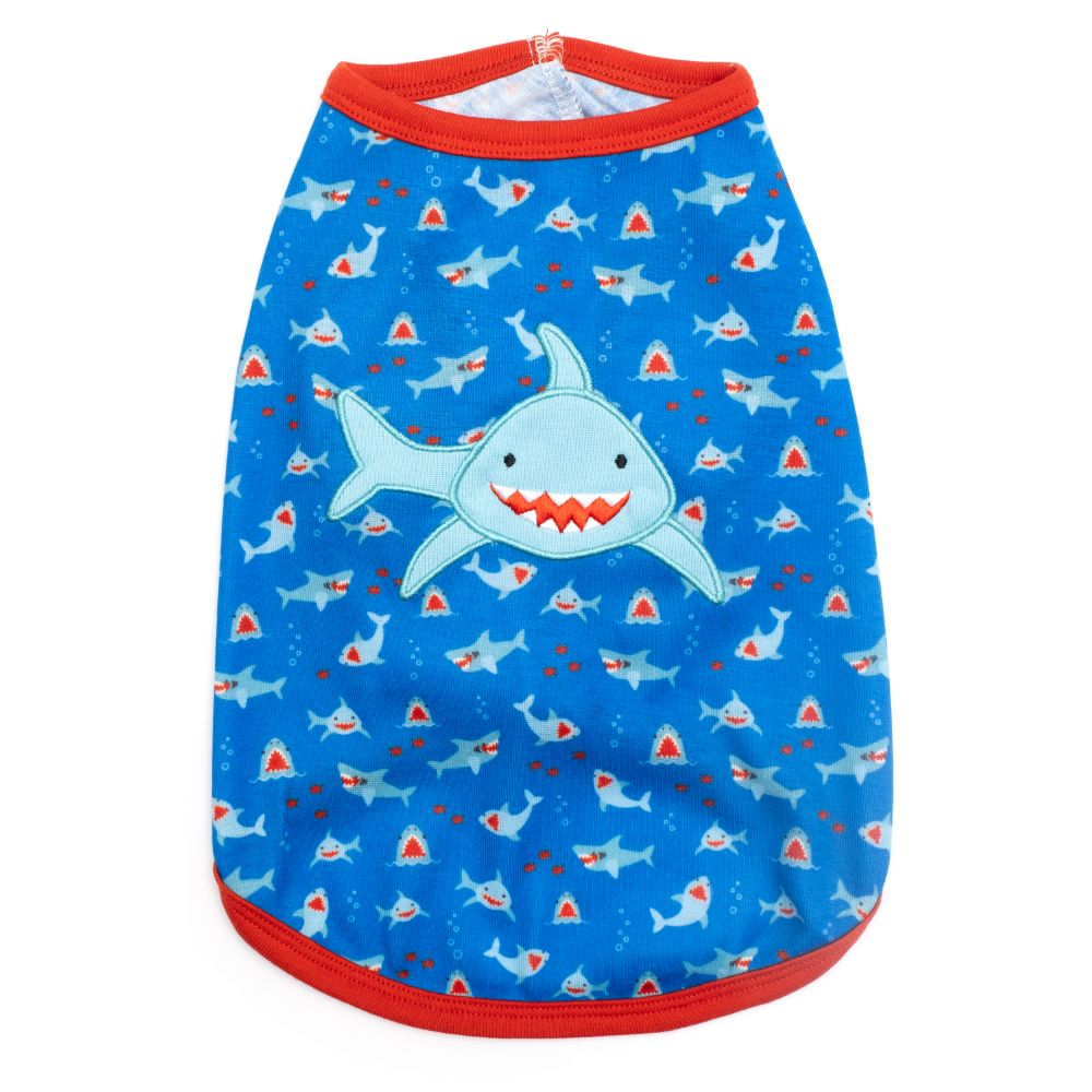 Blue Sam the Shark Graphic T-Shirt for Men & Women - Soft Cotton Casual Tee - Perfect for Beach, Summer & Shark Lovers