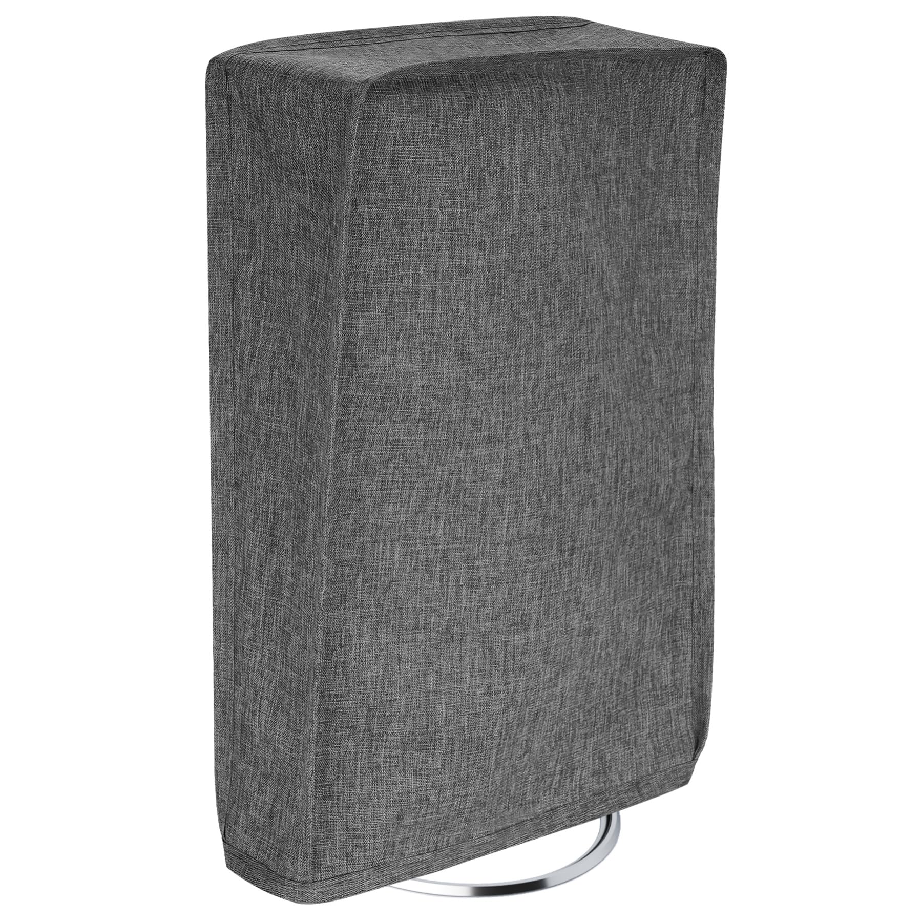 Playvital Vertical Dust Cover for PS5 Slim Digital Edition - Waterproof Nylon Dust Protection Case, Storage Bag & Console Cover - Gray | Perfect for Travel, Home & Office Use