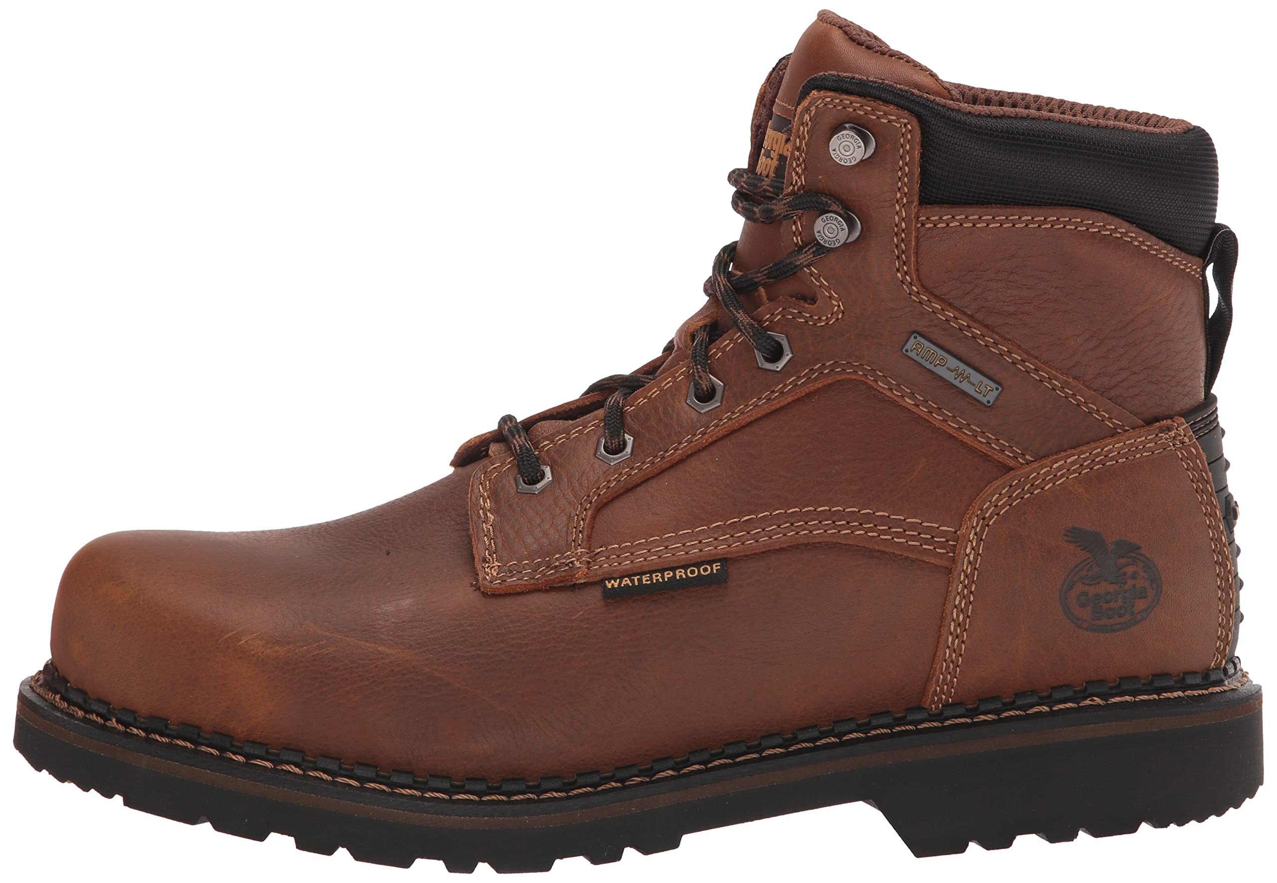 Georgia Boot Men's Giant Revamp Work Boots – Waterproof, Steel Toe, Slip-Resistant for Construction & Outdoor Work