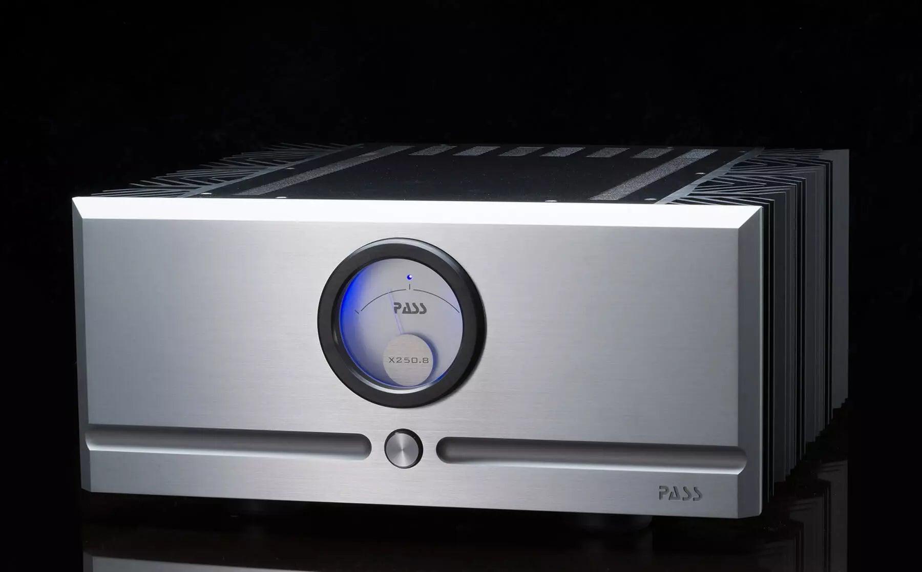 Pass Labs X250.8 High-End Stereo Power Amplifier - 250W x 2 Channels, Class A/B Design for Audiophile Home Theater & Music Listening Systems - Perfect for Hi-Fi Audio Enthusiasts and Professional Studio Setups