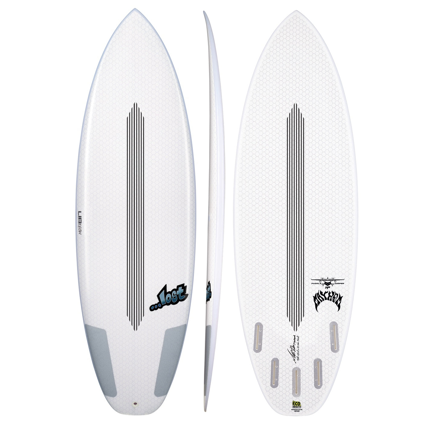 Libtech Lost Puddle Jumper HP 5'10 Surfboard - Future Fins Compatible | High Performance Shortboard for All Wave Conditions | Perfect for Beach, Reef and Point Breaks