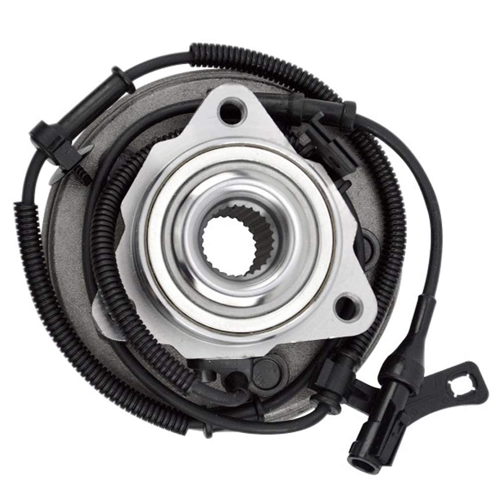 2-Pack Front Wheel Hub & Bearing Assembly for 2006-2010 Ford Explorer & Mercury Mountaineer | 2007-2010 Explorer Sport Trac Replacement | Easy DIY Installation for Smooth Ride & Improved Handling