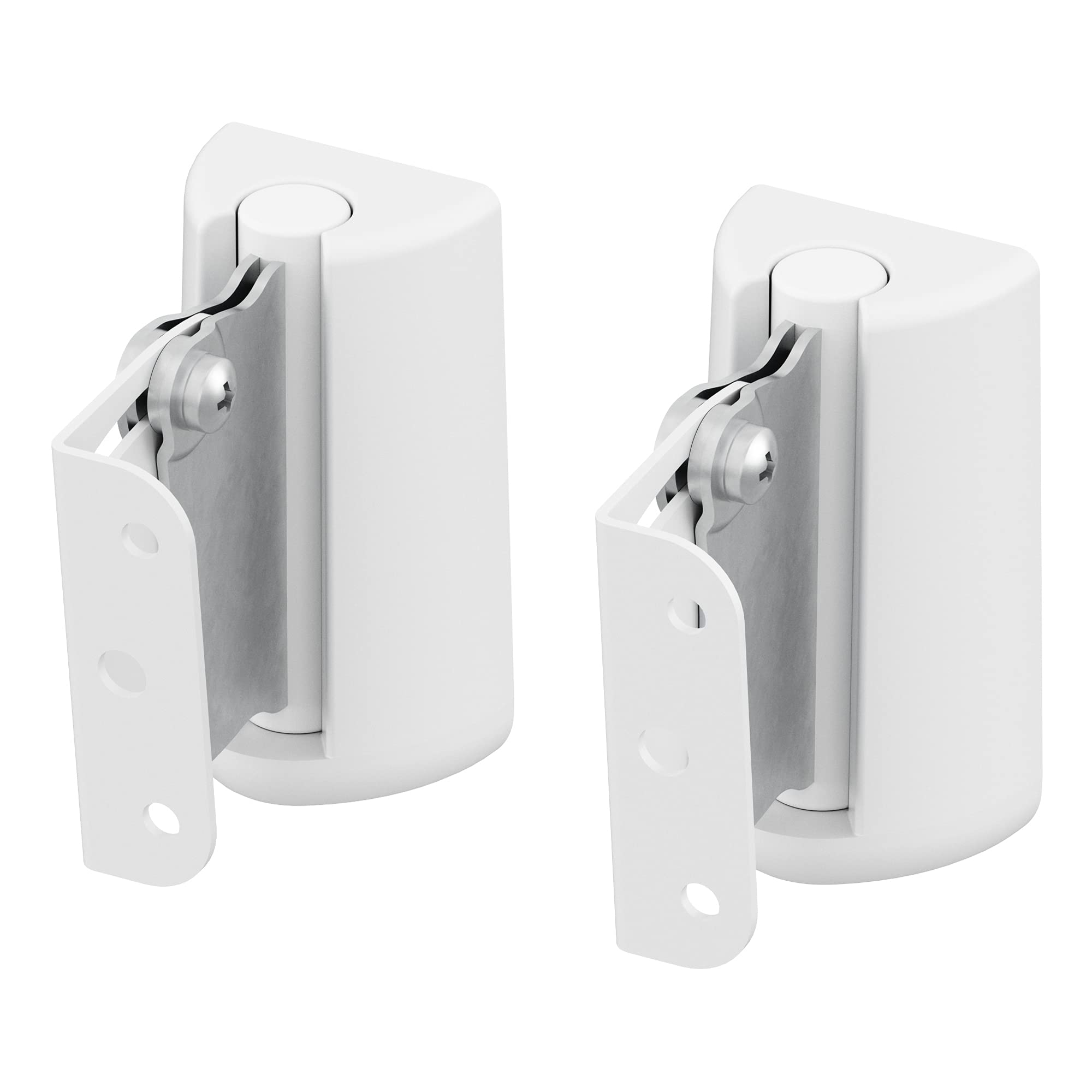 AK55W-A White Speaker Wall Mount Pair - Compatible with Sonos, Bose, JBL & More - Secure Installation for Home Theater, Studio & Outdoor Use