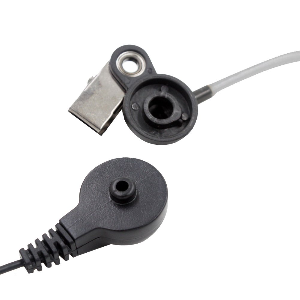 KENMAX® Air Covert Acoustic Tube Earpiece Headset with Built-in Mic & PTT Button - Compatible with Yaesu Vertex VX-6R VX-7E VX-127 VX-170 - Ideal for Security, Surveillance & Two-Way Radio Communication