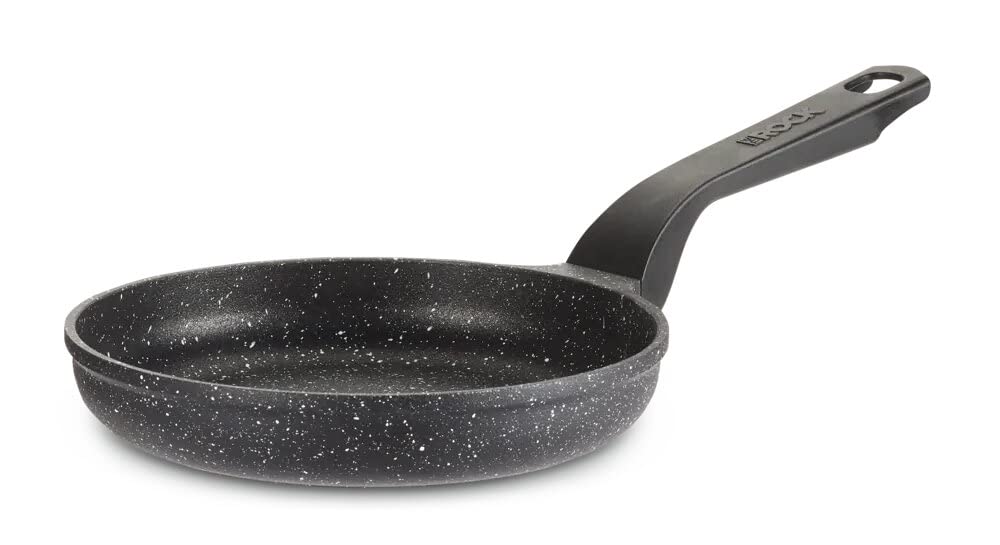 Heritage The Rock Egg Frying Pan - 7-Inch Nonstick Aluminum Skillet, Oven & Dishwasher Safe, Black - Perfect for Breakfast, Camping & Small Kitchen Cooking