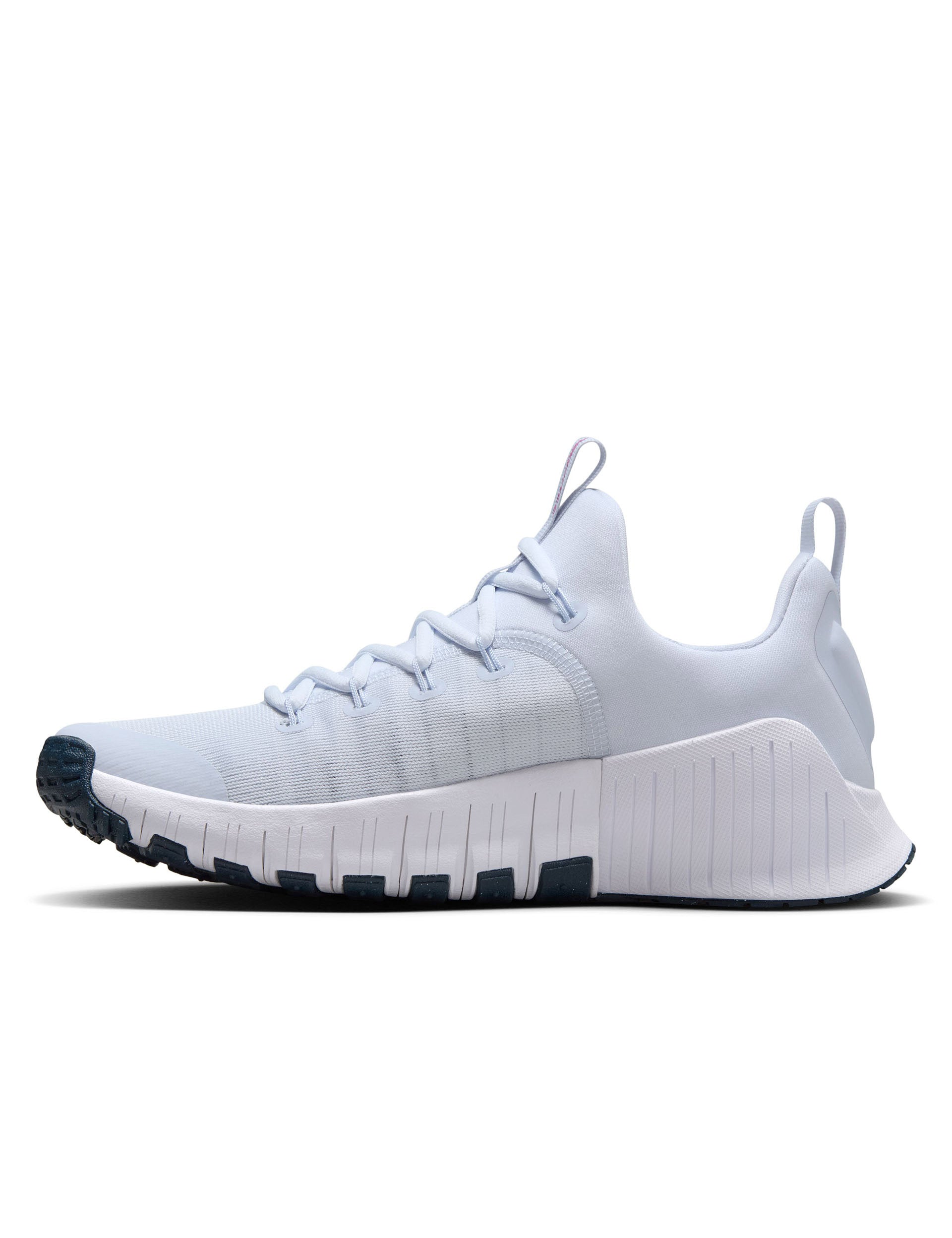 Nike Free Metcon 6 Cross Training Shoes - Football Grey/Armory Navy/Hot Fuchsia | Gym Workout & CrossFit Training Shoes for Men & Women
