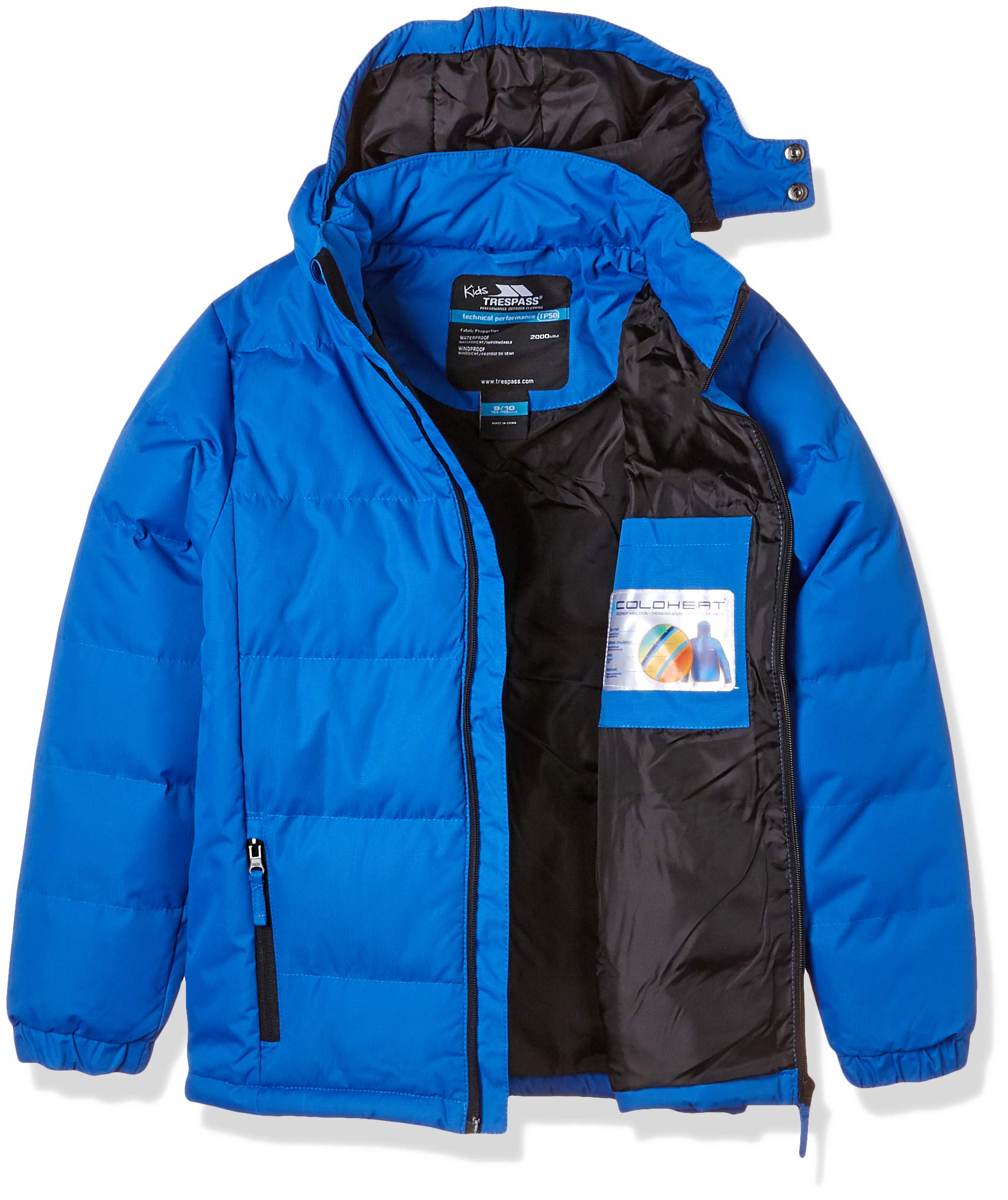 Trespass Tuff Jacket for Kids - Waterproof & Windproof Outdoor Jacket for Boys & Girls - Perfect for Hiking, Camping & Winter Activities