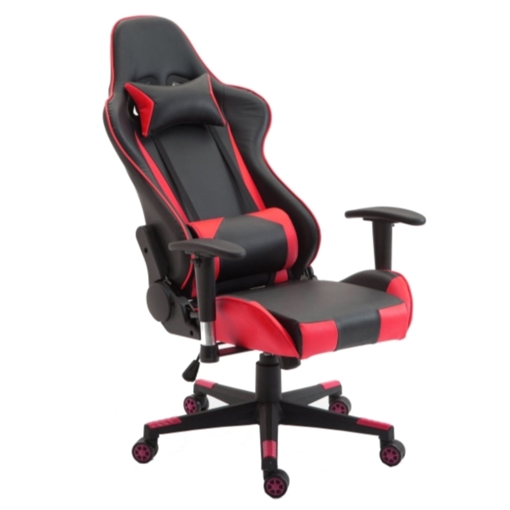 TITAN X SERIES 002 Ergonomic Gaming Chair with Lumbar Support - Black & Red for PC, Console, and Office Use