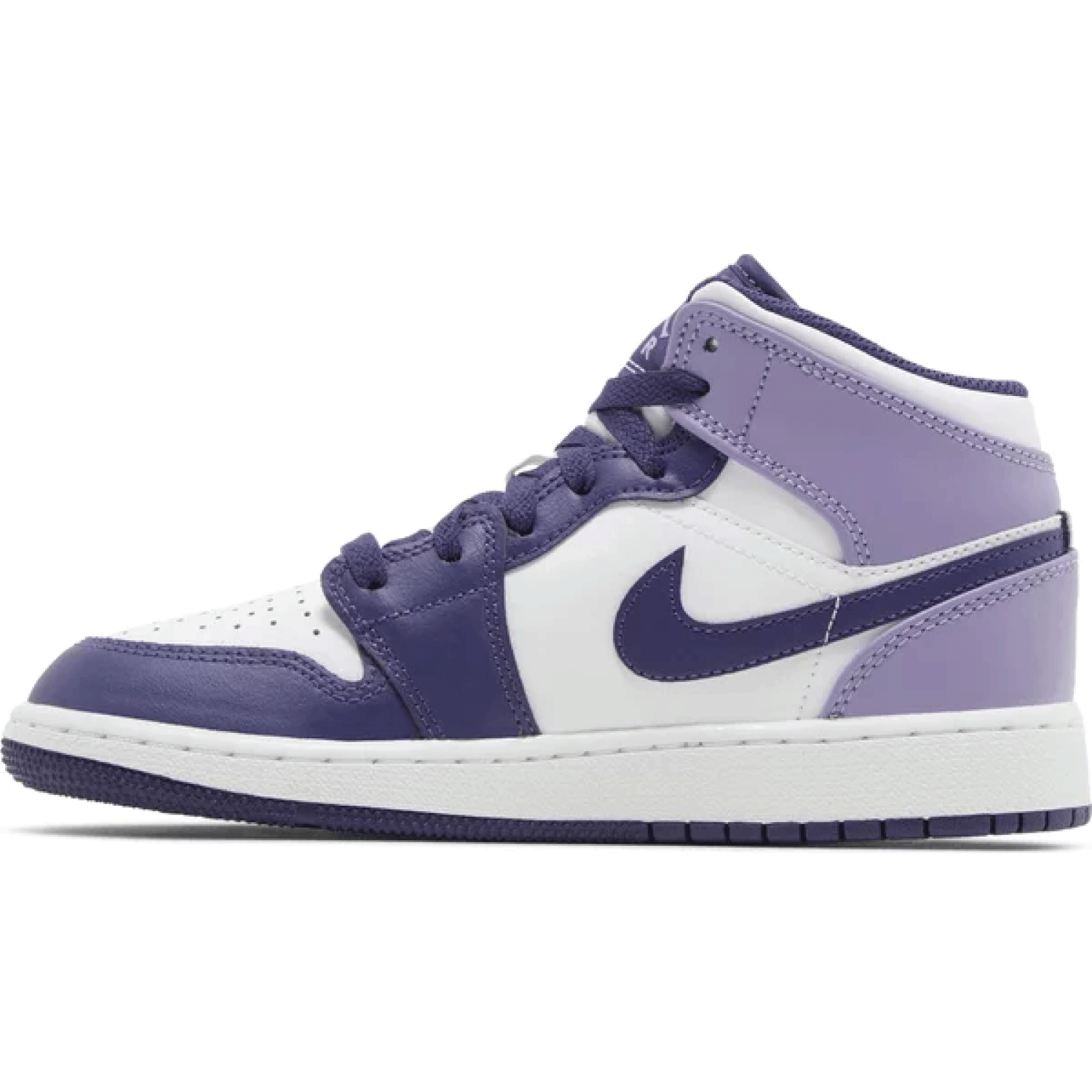 Air Jordan 1 Mid GS 'Sky J Purple' Basketball Shoes for Girls - Stylish Purple & White Sneakers for School, Sports & Casual Wear