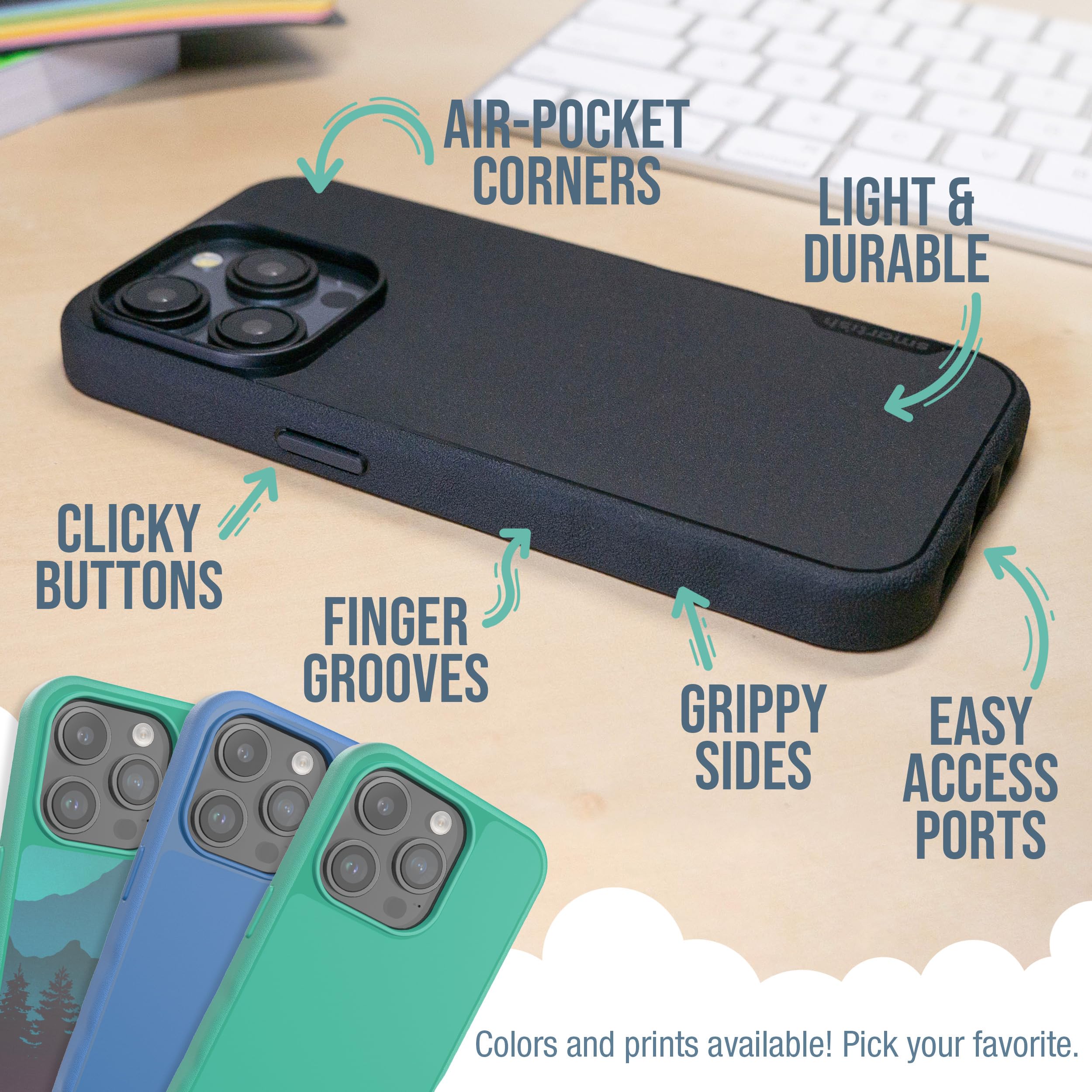 Smartish iPhone 15 Pro Magnetic Case - Slim Protective Cover with MagSafe Compatibility | Lightweight Grip Design for Apple iPhone 15 Pro | Perfect for Everyday Use, Work & Travel (Clearly Clear)