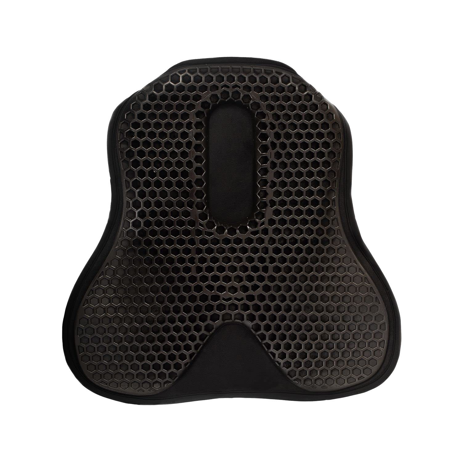 Acavallo Gel Seat Saver - 20mm Thick Orthopedic Memory Foam Cushion for Coccyx Pain Relief - Large Black Horse Riding Saddle Pad - Perfect for Equestrian, Cycling & Office Chairs