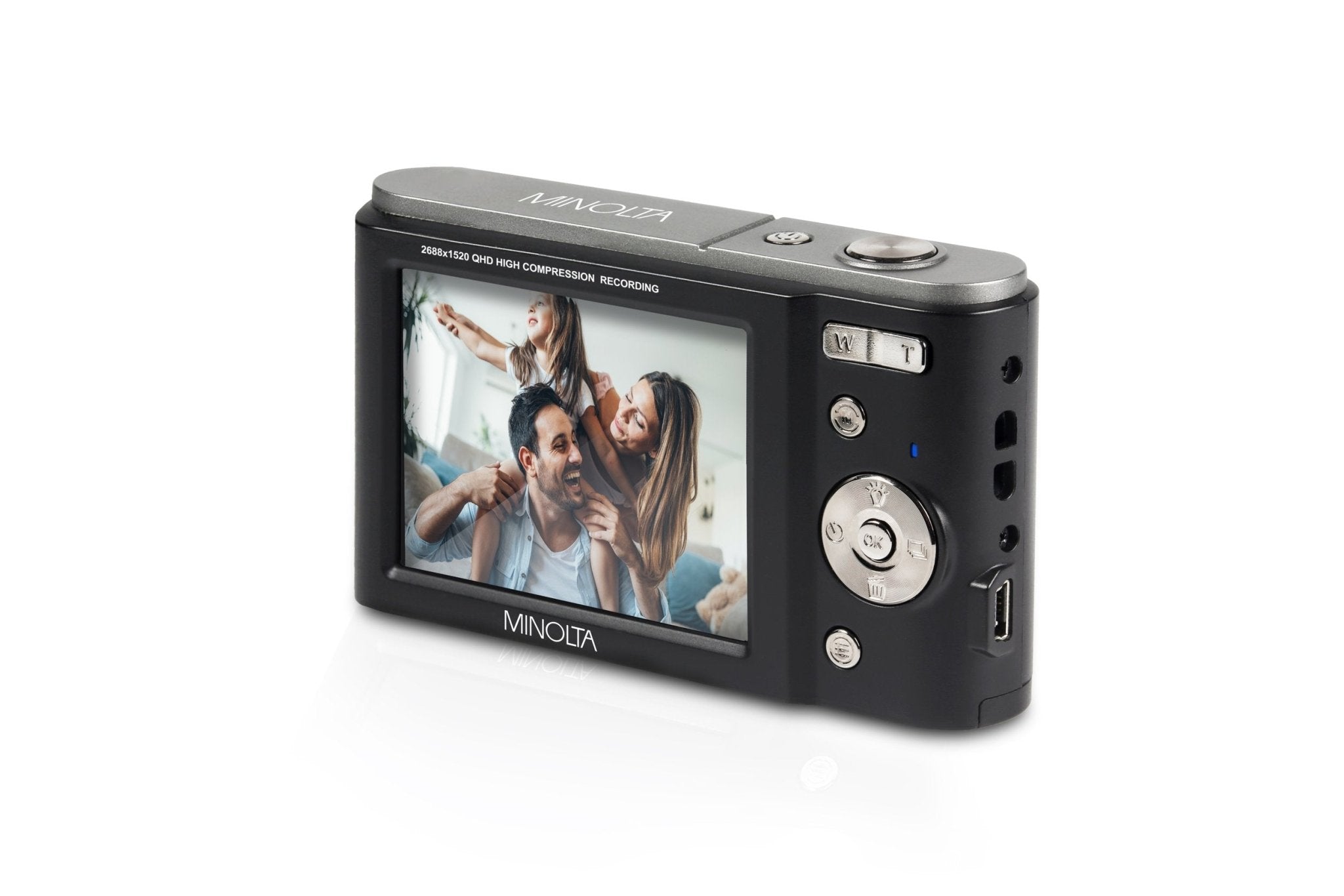 MINOLTA MND20 44MP Digital Camera - 2.7K Ultra HD Video, 3.0