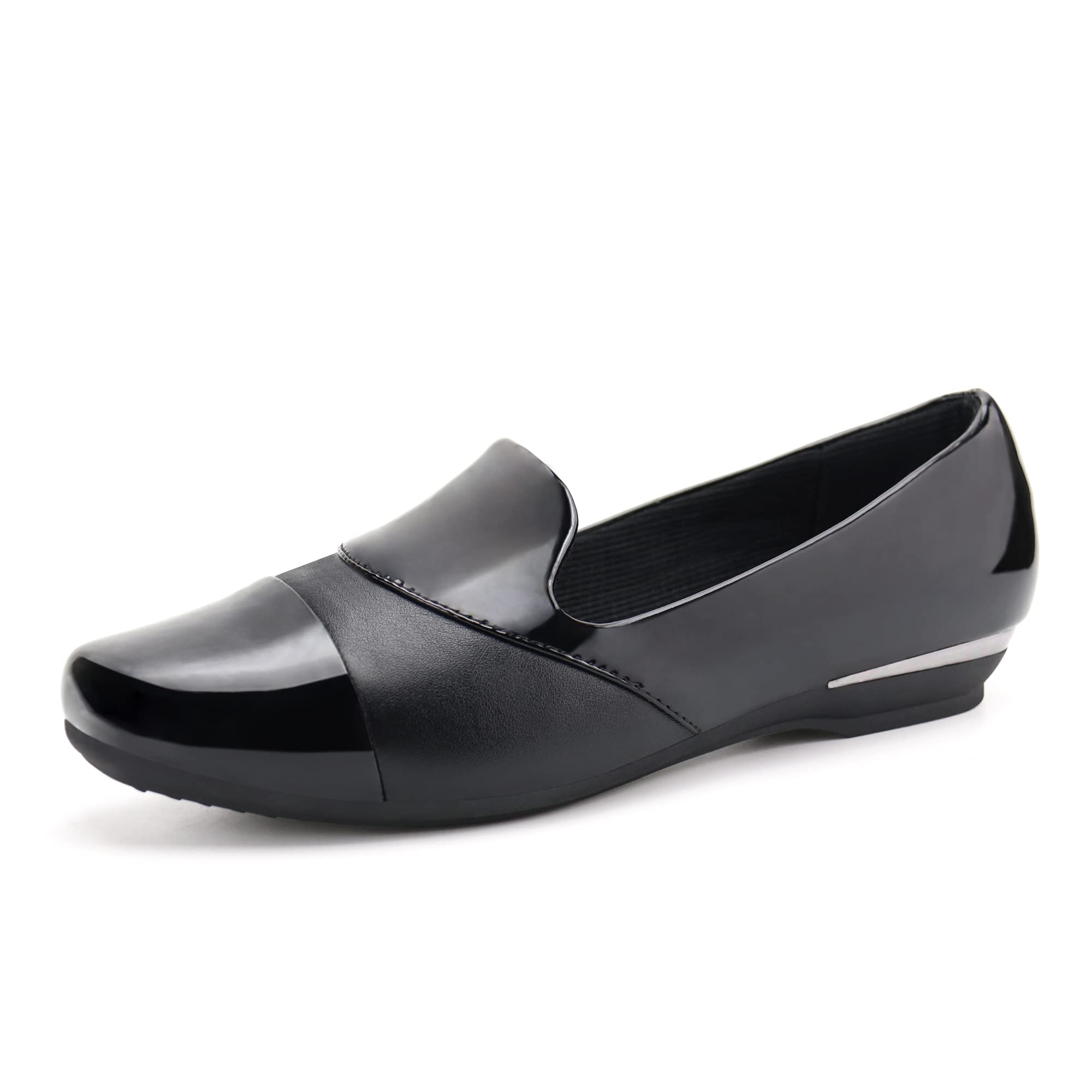 **Orthopedic Dress Shoes for Women - Comfortable Slip-On Loafers with Arch Support & Bunion Relief - Perfect for Work, Travel & Everyday Wear**