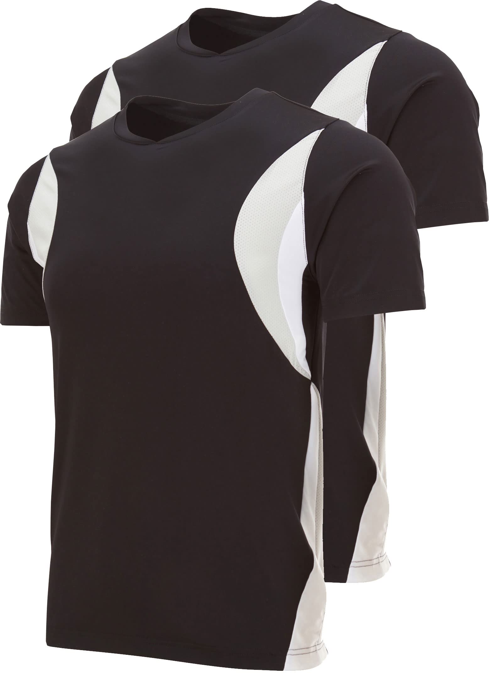 Men's Dry Fit Moisture Wicking Athletic T-Shirts - Gym Workout Performance Shirts (1 or 2 Pack) for Running, Training & Sports Activities