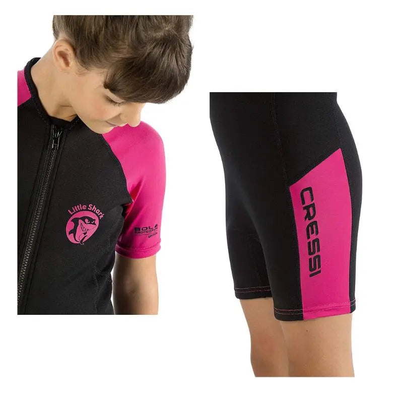 Cressi Little Shark 3 Kids Wetsuit for Swimming & Snorkeling - UV Protection & Comfort Fit for Children Ages 3-14 Years - Perfect for Pool, Beach & Water Sports Activities