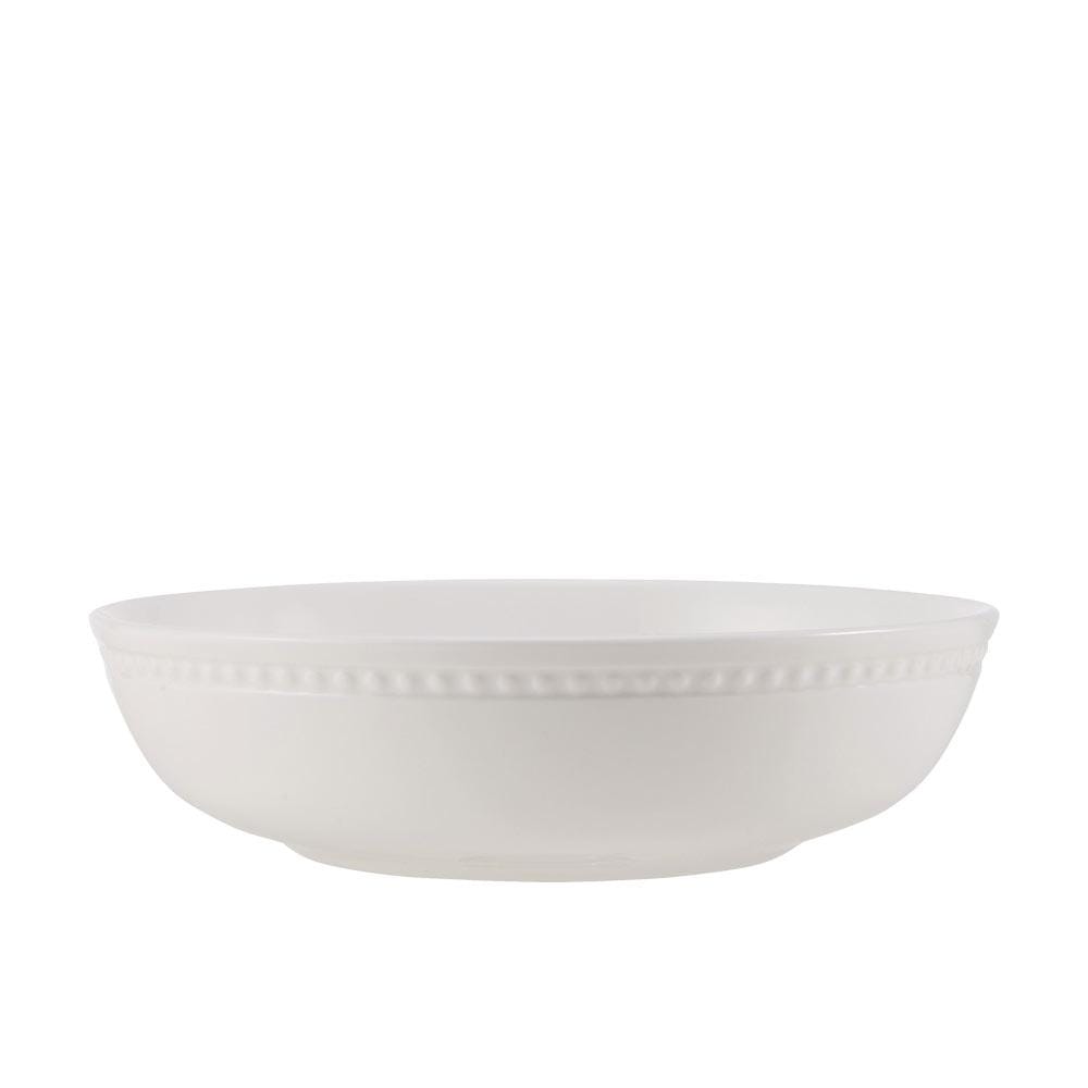 Loria 16-Piece Dinnerware Set with Pasta Bowls - Service for 4 People | Elegant Tableware for Family Dinners & Entertaining Guests