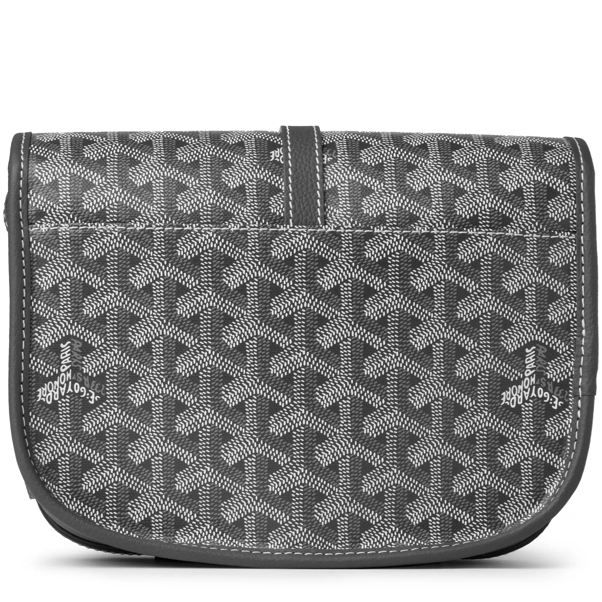 Goyard Goyardine Belvedere II Grey PM Messenger Bag - Luxury Crossbody Shoulder Bag for Women & Men - Perfect for Travel, Work & Everyday Use