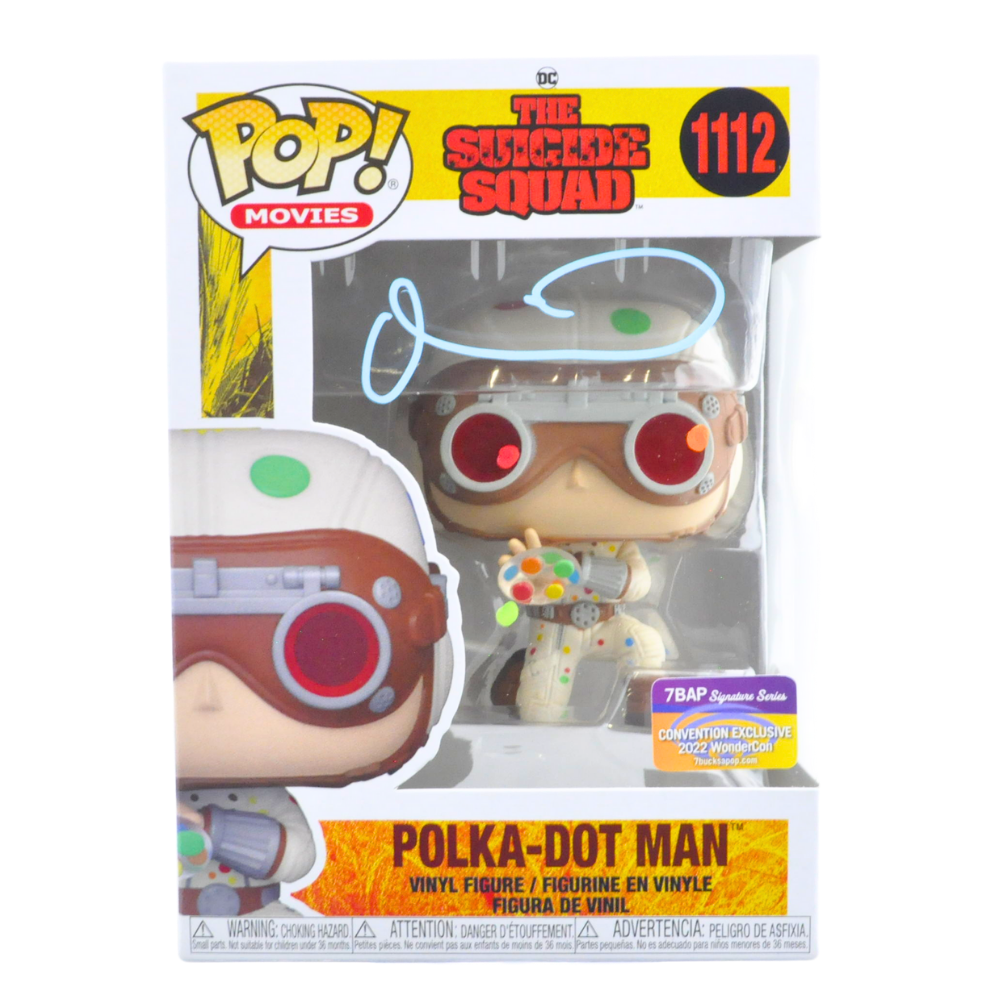 David Dastmalchian Signed Funko Pop - Polka Dot Man from The Suicide Squad Movie | Limited Edition Collectible | Perfect for DC Fans & Pop Culture Collectors | Display for Home, Office or Comic Conventions