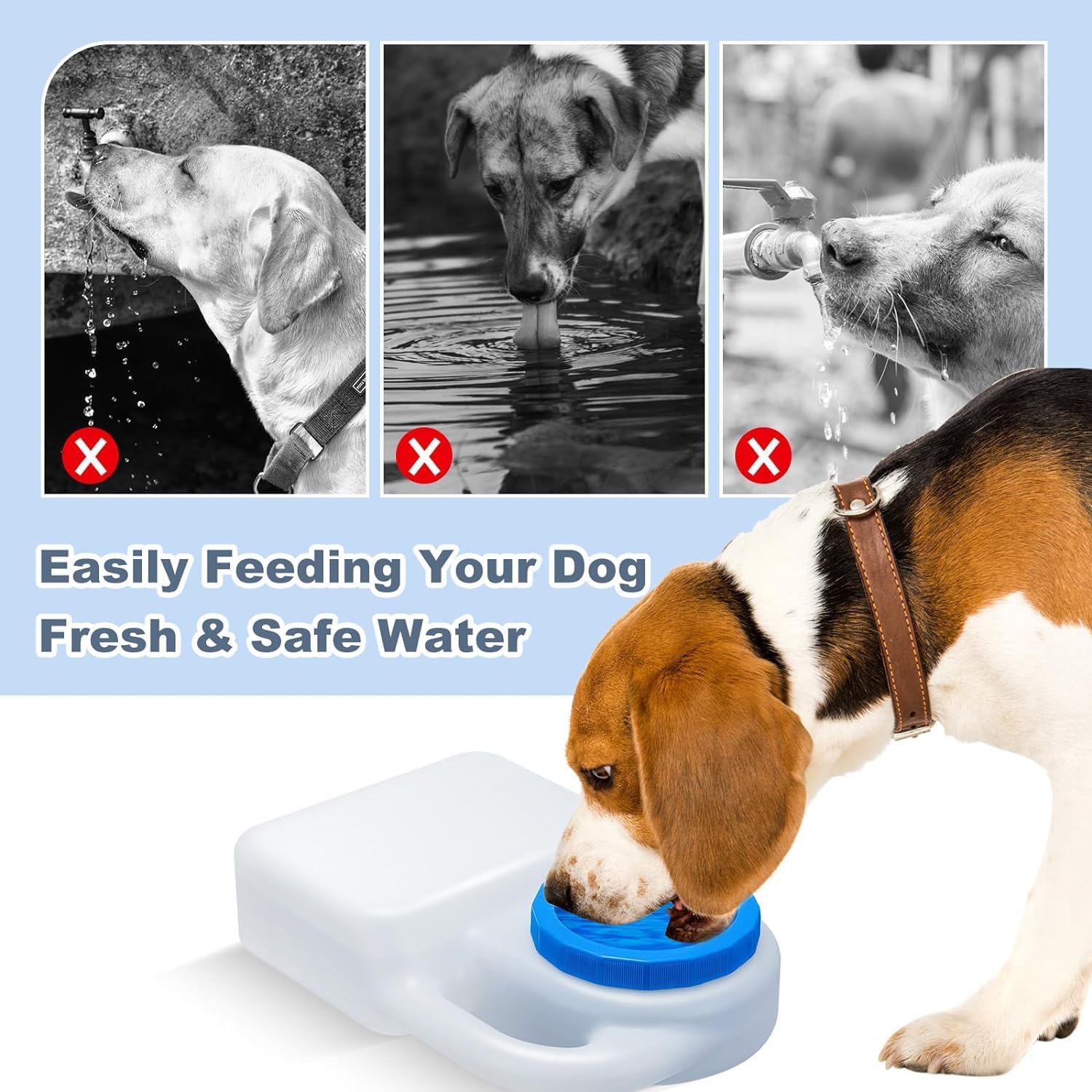 **Istara Portable Dog Water Bottle - Foldable, Splash-Free Pet Feeder & Travel Bowl for Dogs, BPA-Free - Perfect for Hiking, Camping, and Car Rides**