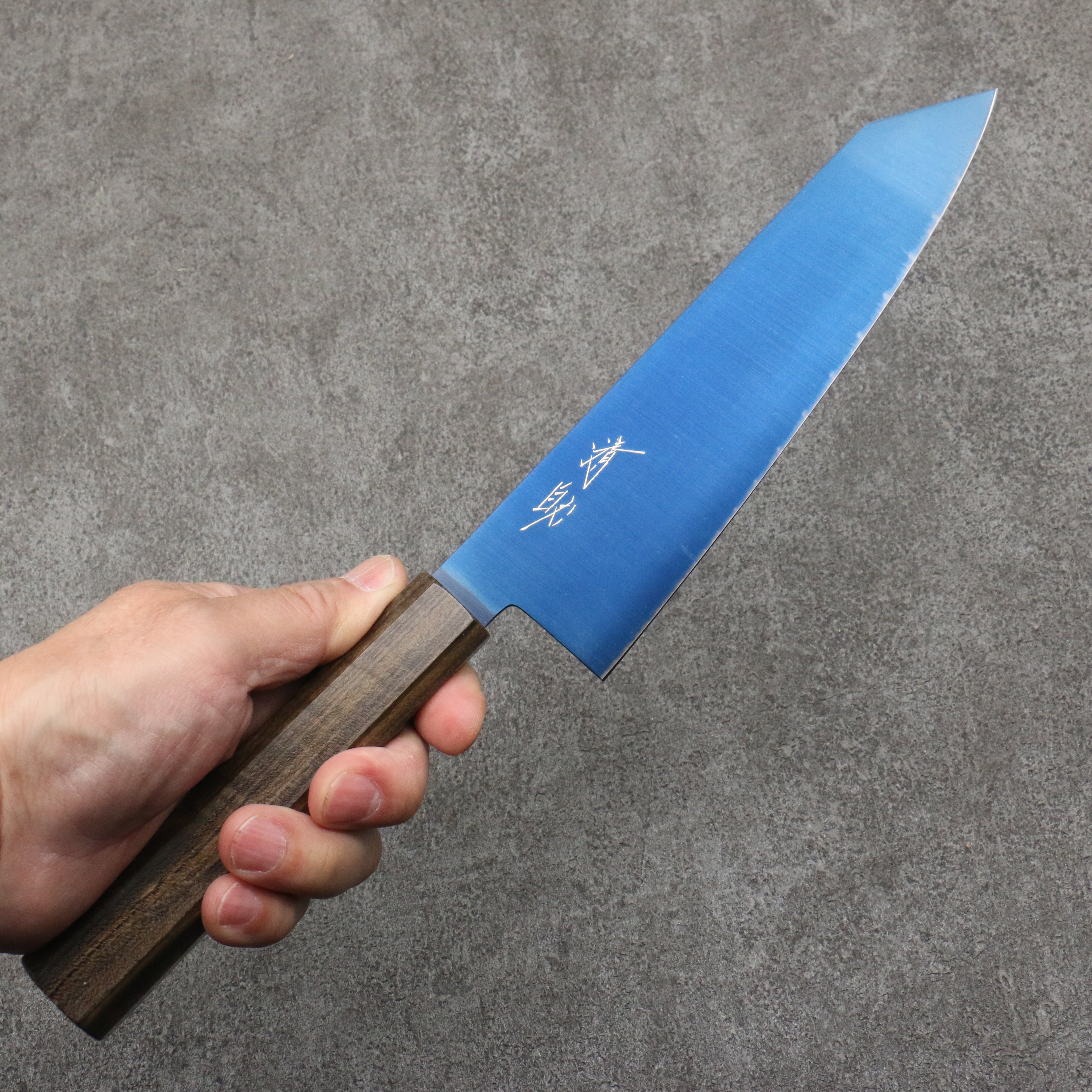 Premium Seisuke SK 85 Kiritsuke Santoku Knife 180mm - Ion Plated Blade with Sandalwood Handle - Perfect for Sushi, Vegetables & Asian Cuisine