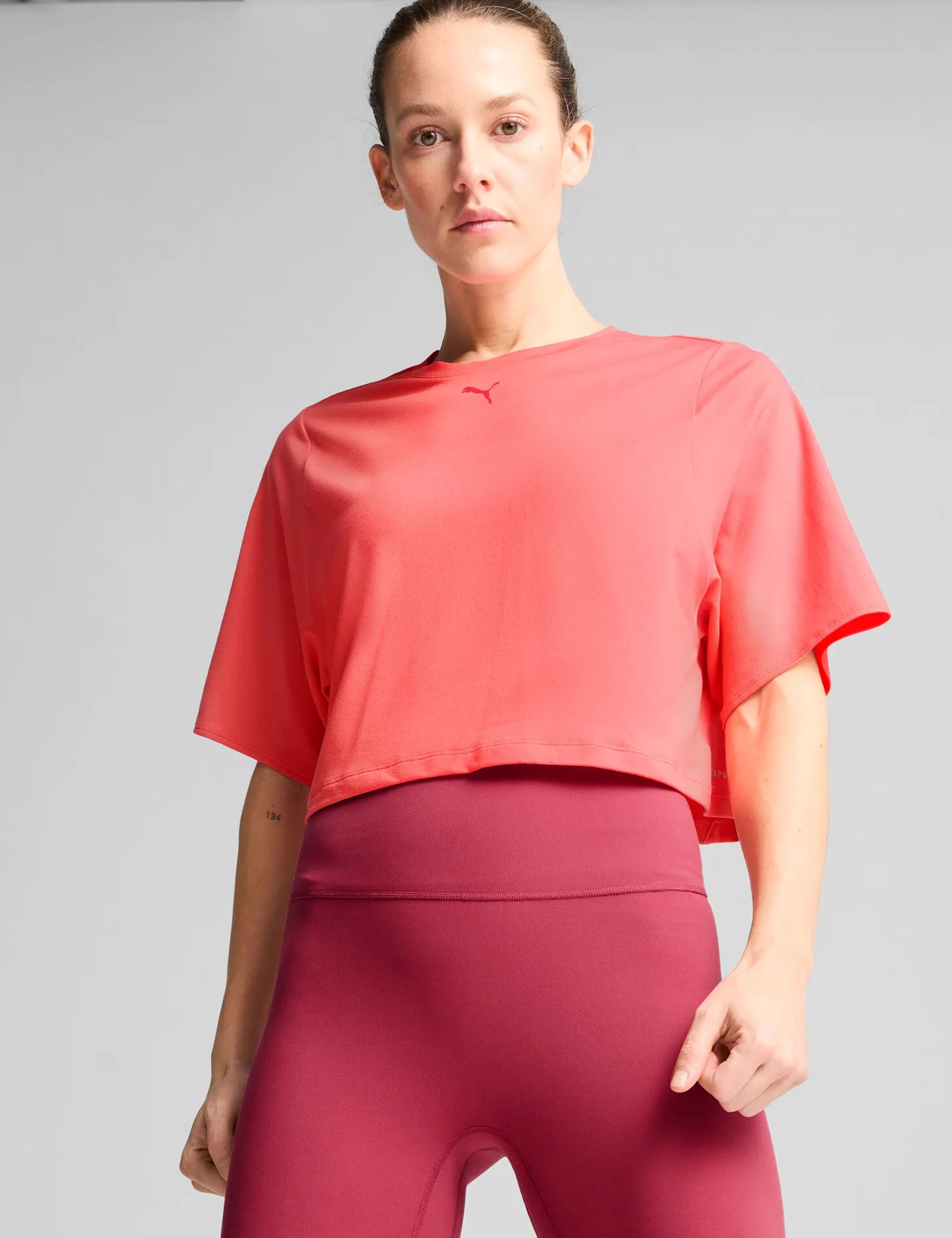 Cloudspun Mesh Tee - Soft Breathable Peach Frost Women's T-Shirt for Casual Wear & Summer Outfits