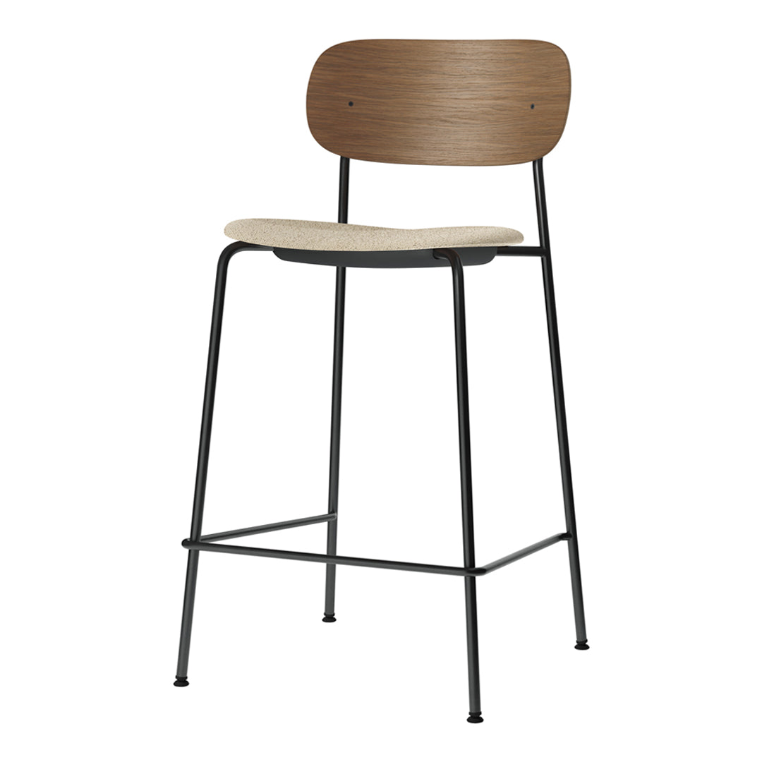 Co Bar Chair with Upholstered Seat - Modern Counter Height Stool for Kitchen Island, Bar, and Dining Room - Comfortable & Stylish Seating Solution