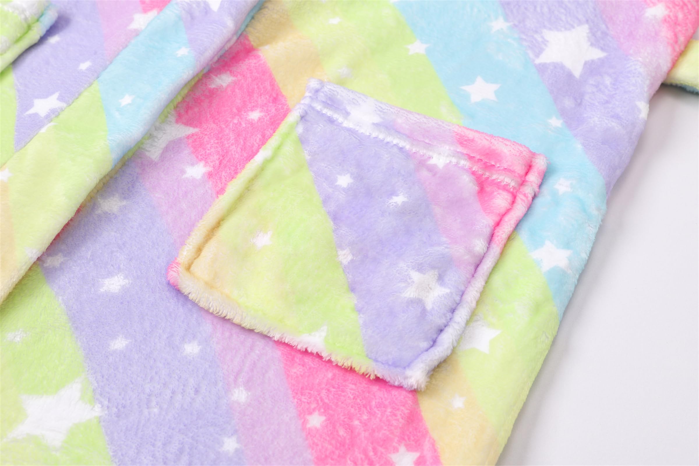 Girls Fleece Hooded Robes - Soft Premium Fuzzy Bathrobe for Kids Ages 2-12 | Cozy Winter Wear, Birthday Gifts & Spa Day Essentials