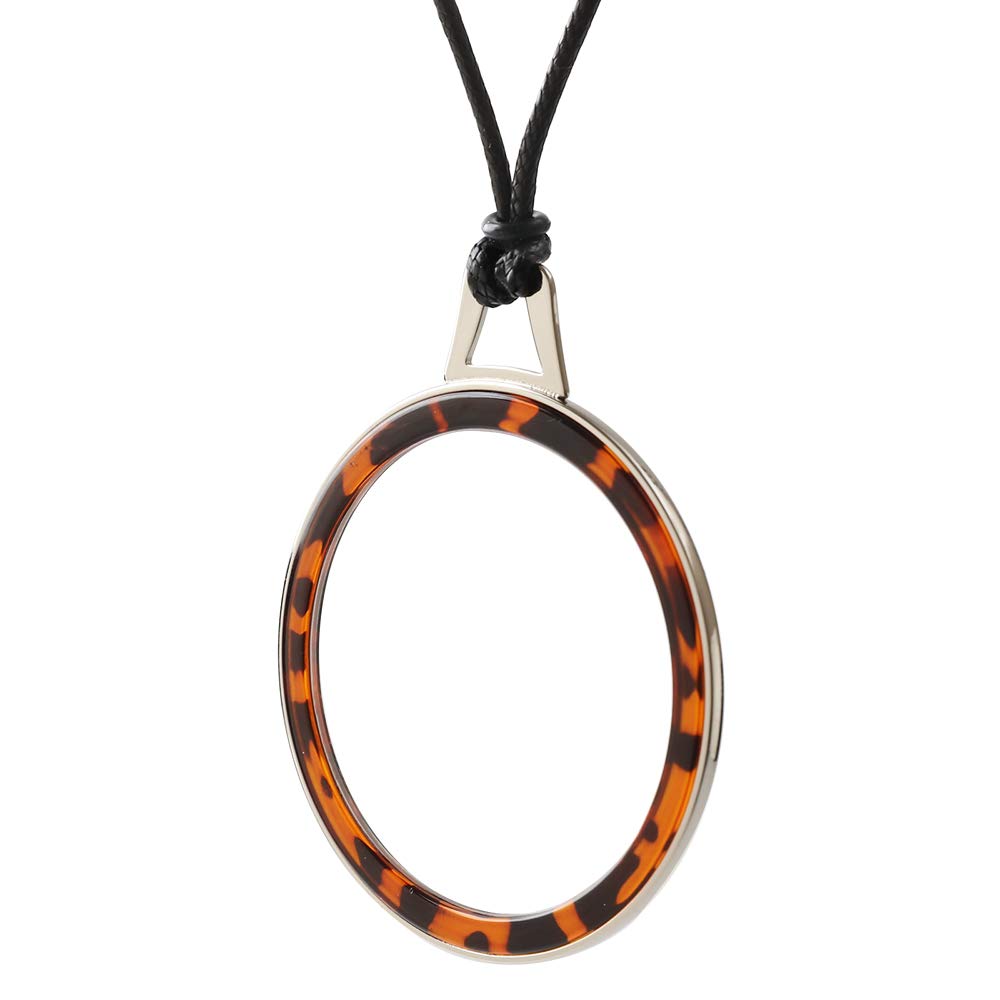 TERAISE Lightweight Reading Glasses Pendant Necklace - Anti-Loss Readers with Elegant Case for Women | Perfect for Reading, Travel & Everyday Use