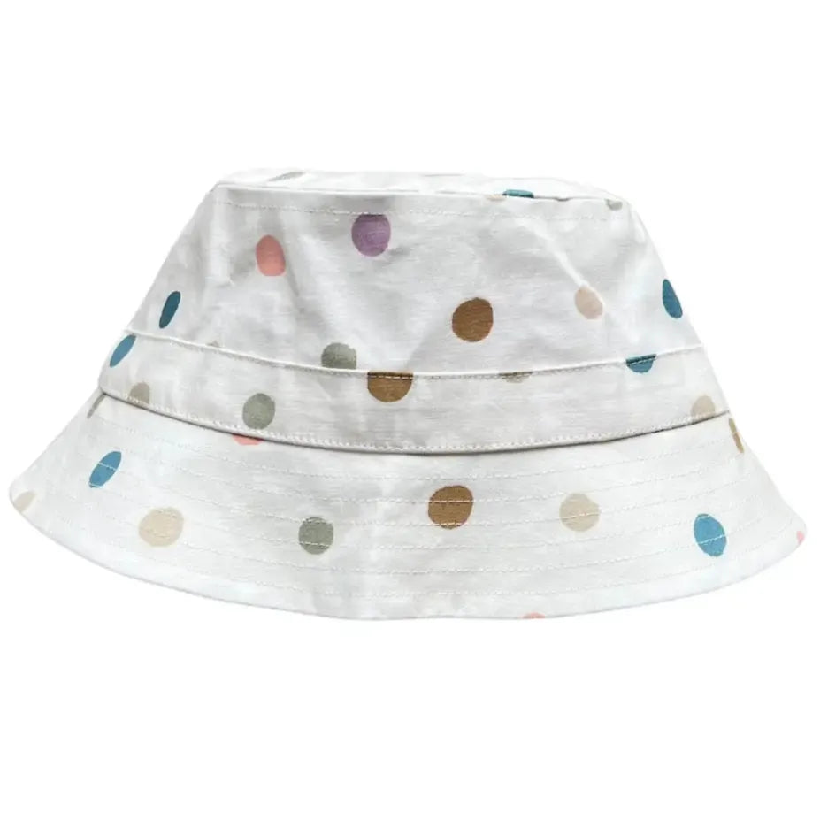 Babysprouts Baby Bucket Hat - Cute Polka Dot Sun Hat for Infants & Toddlers - Perfect for Outdoor Play, Beach, and Park Adventures