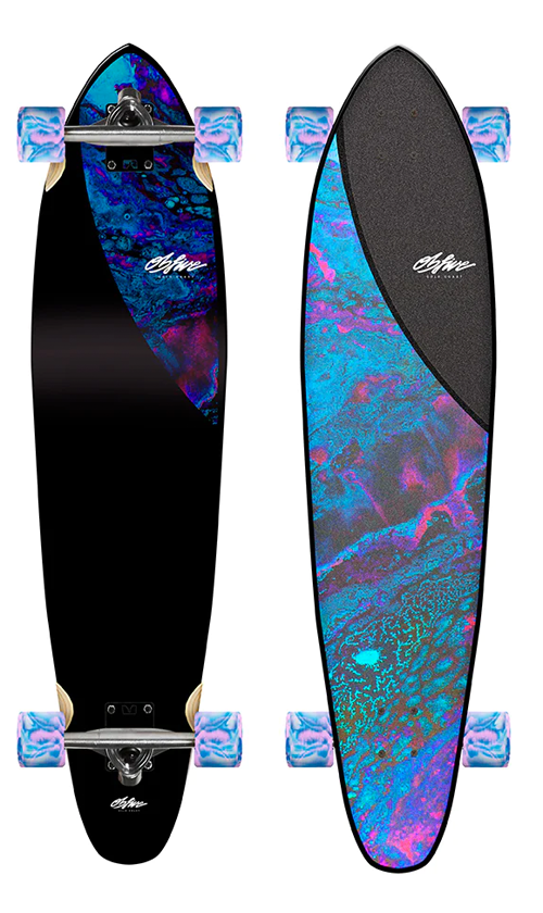 OBfive Plasma Longboard 38 Inch - Premium Drop Through Deck Cruiser for Adults & Teens - Perfect for Commuting, Downhill & Freeride - Durable Maple Construction with ABEC-7 Bearings